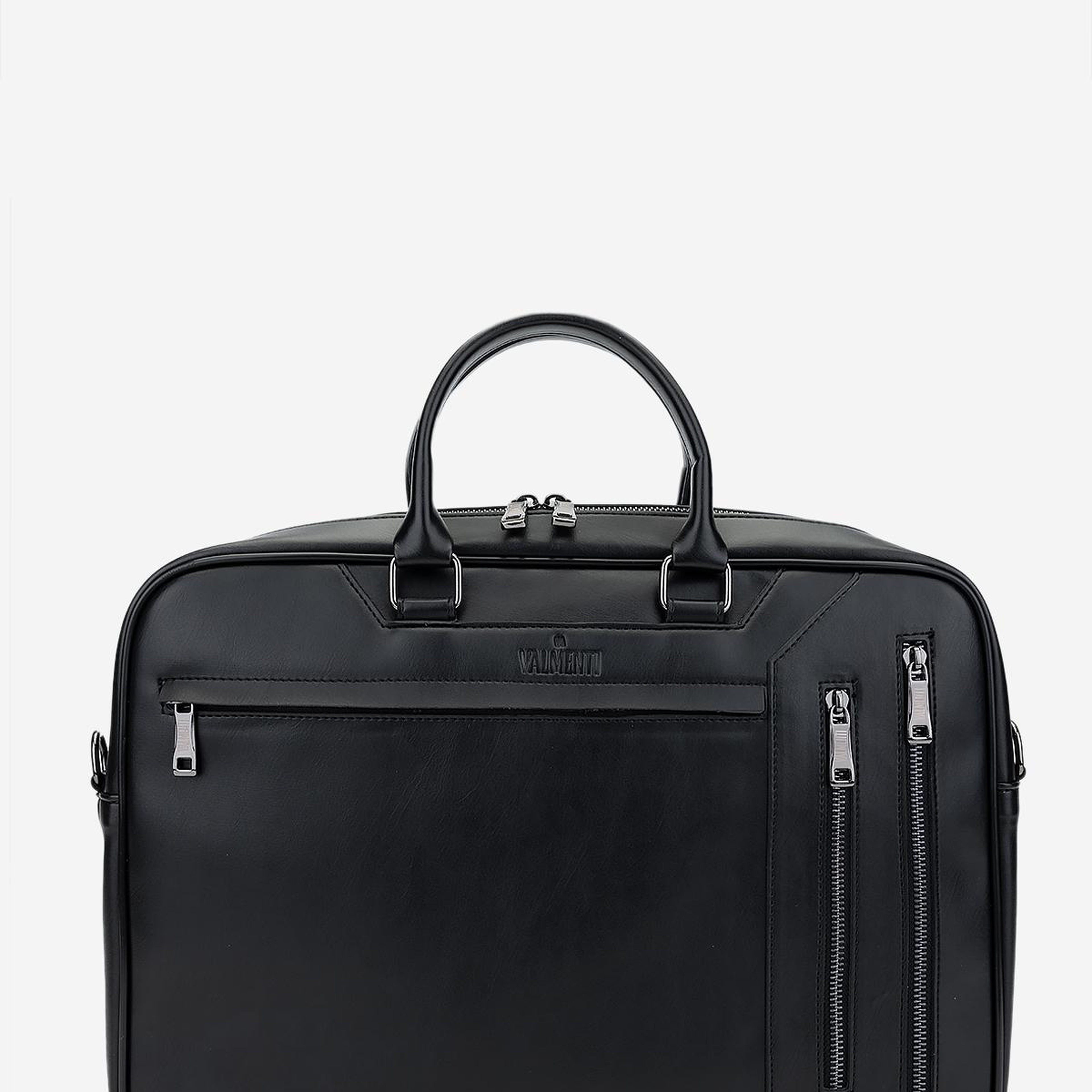 Valmenti Erkek Suni Deri Siyah Evrak Çantası