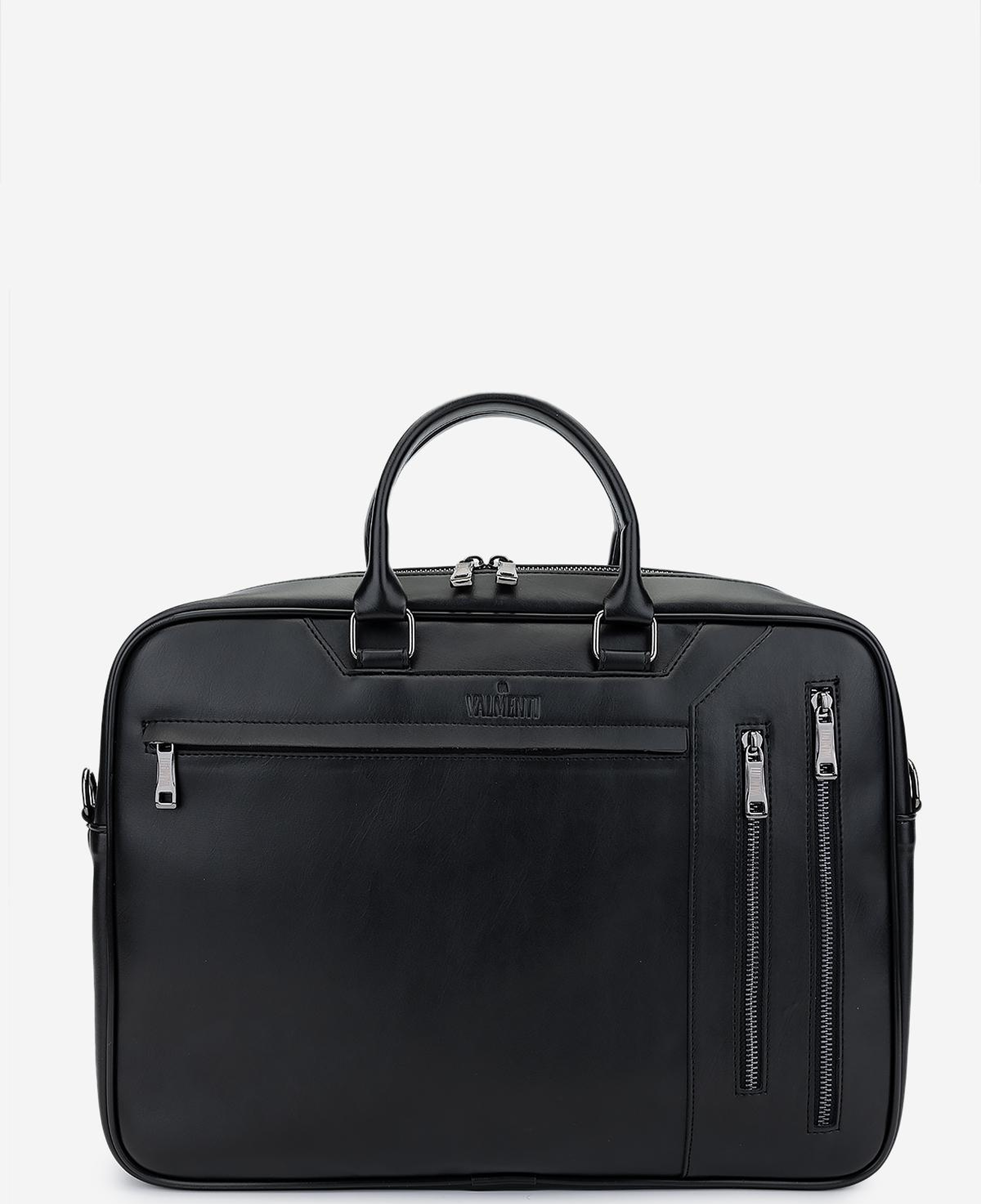 Valmenti Erkek Suni Deri Siyah Evrak Çantası