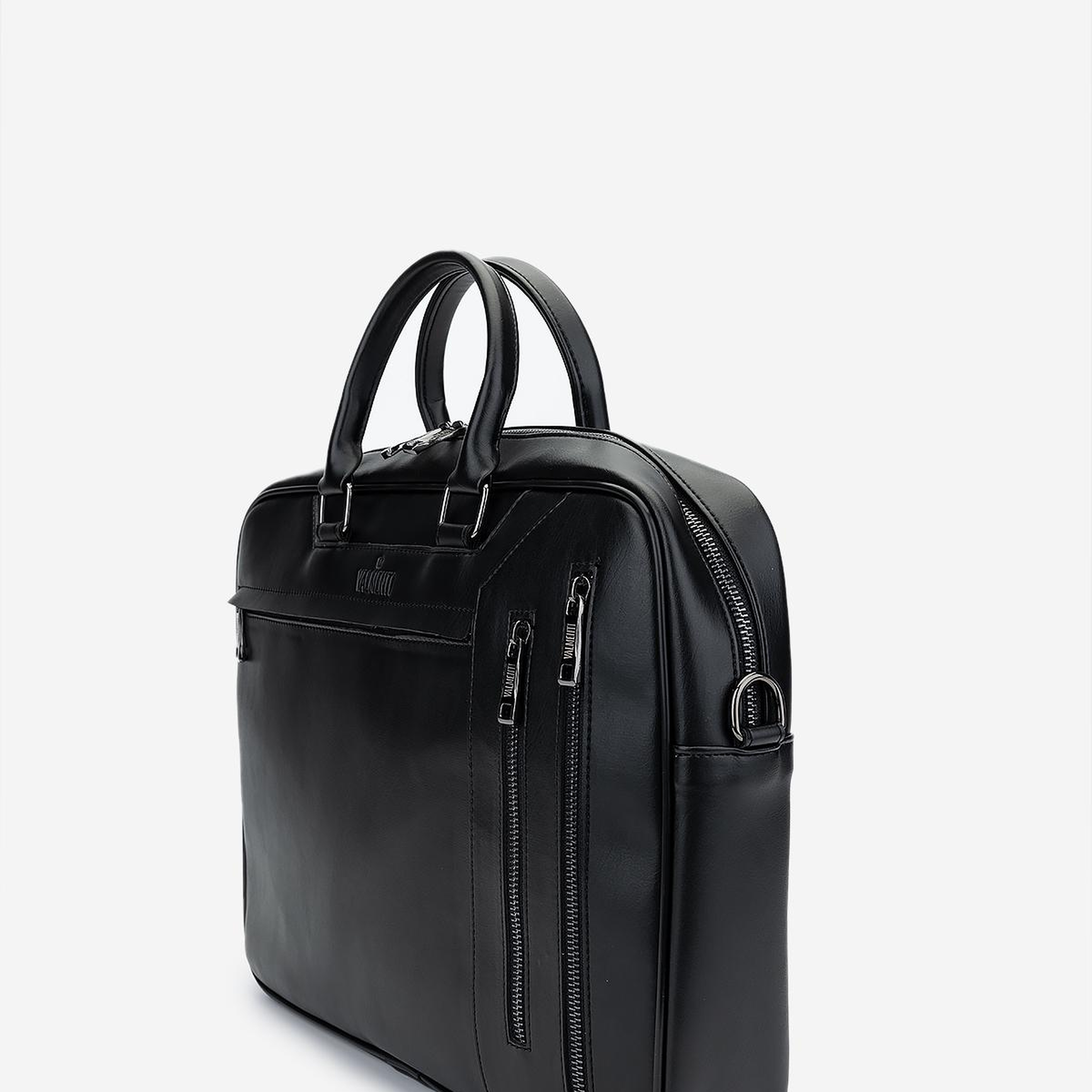 Valmenti Erkek Suni Deri Siyah Evrak Çantası