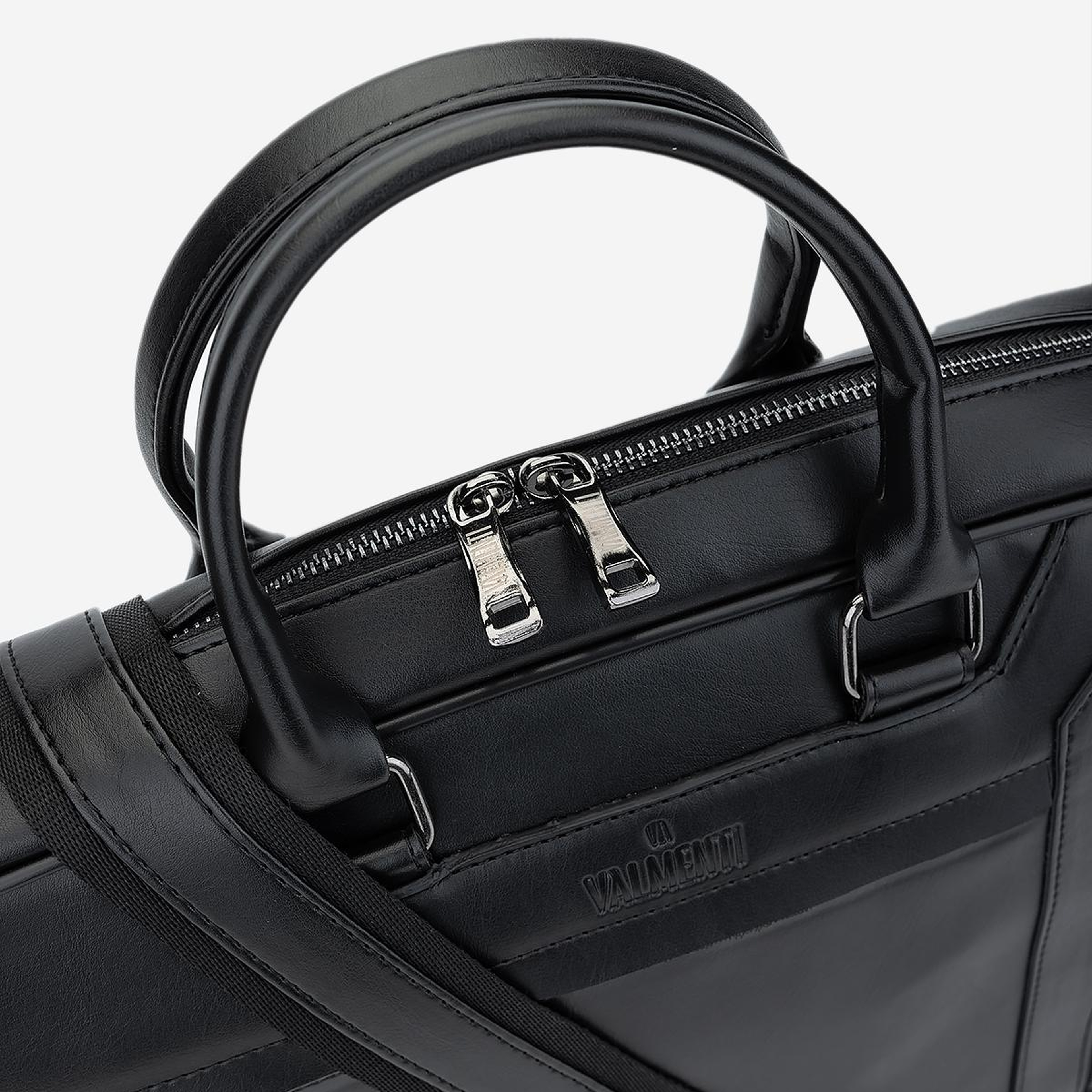 Valmenti Erkek Suni Deri Siyah Evrak Çantası