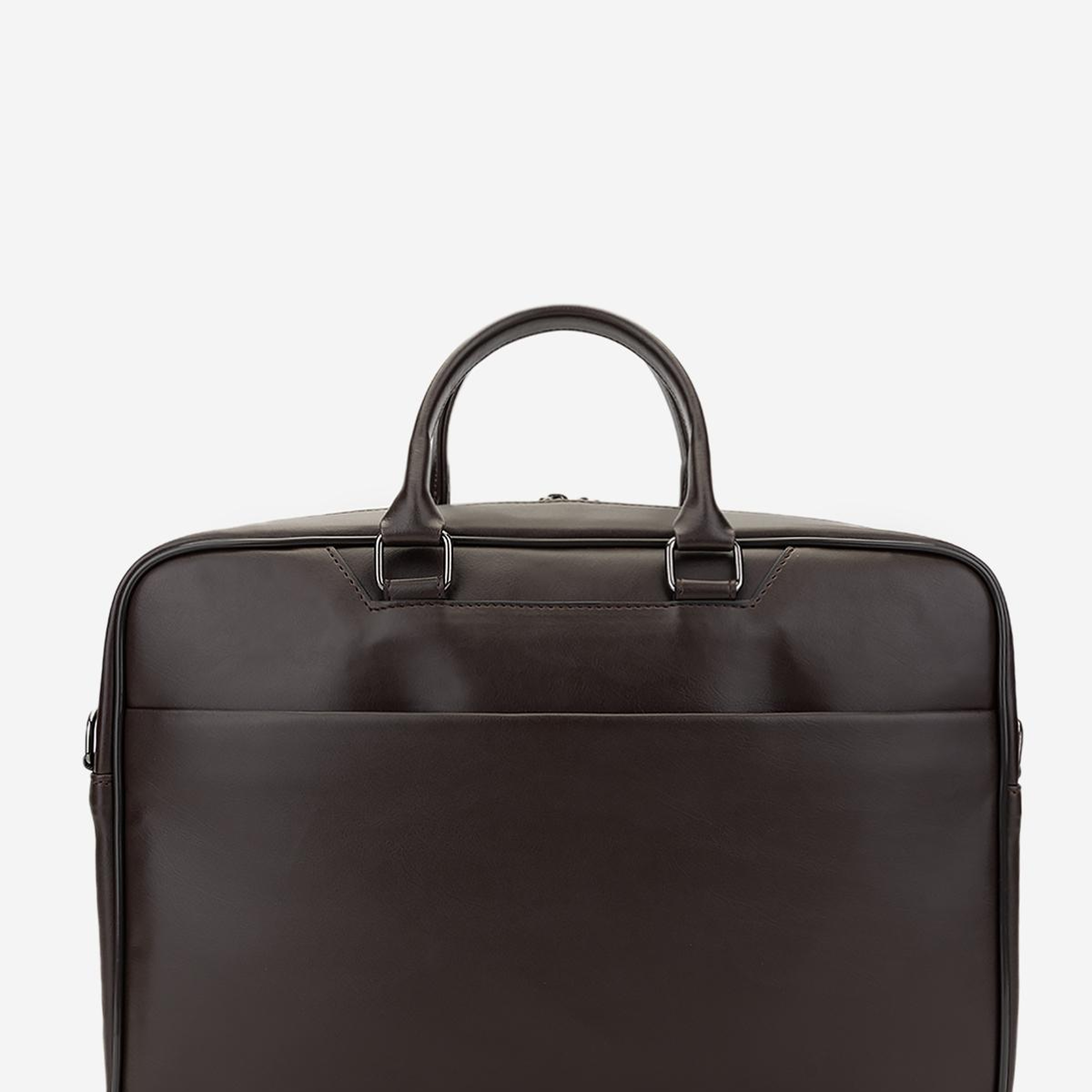 Valmenti Erkek Suni Deri Kahverengi Evrak Çantası