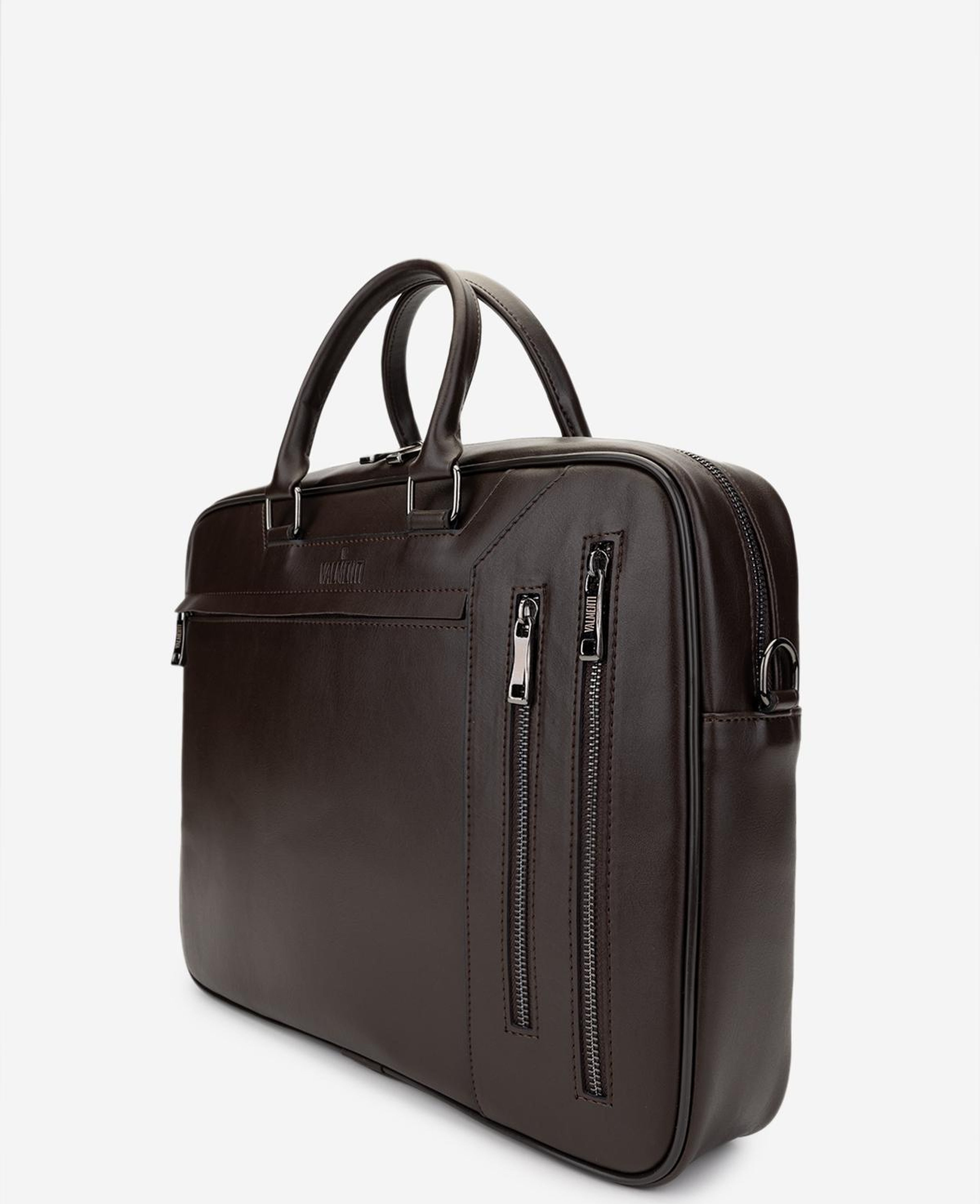 Valmenti Erkek Suni Deri Kahverengi Evrak Çantası