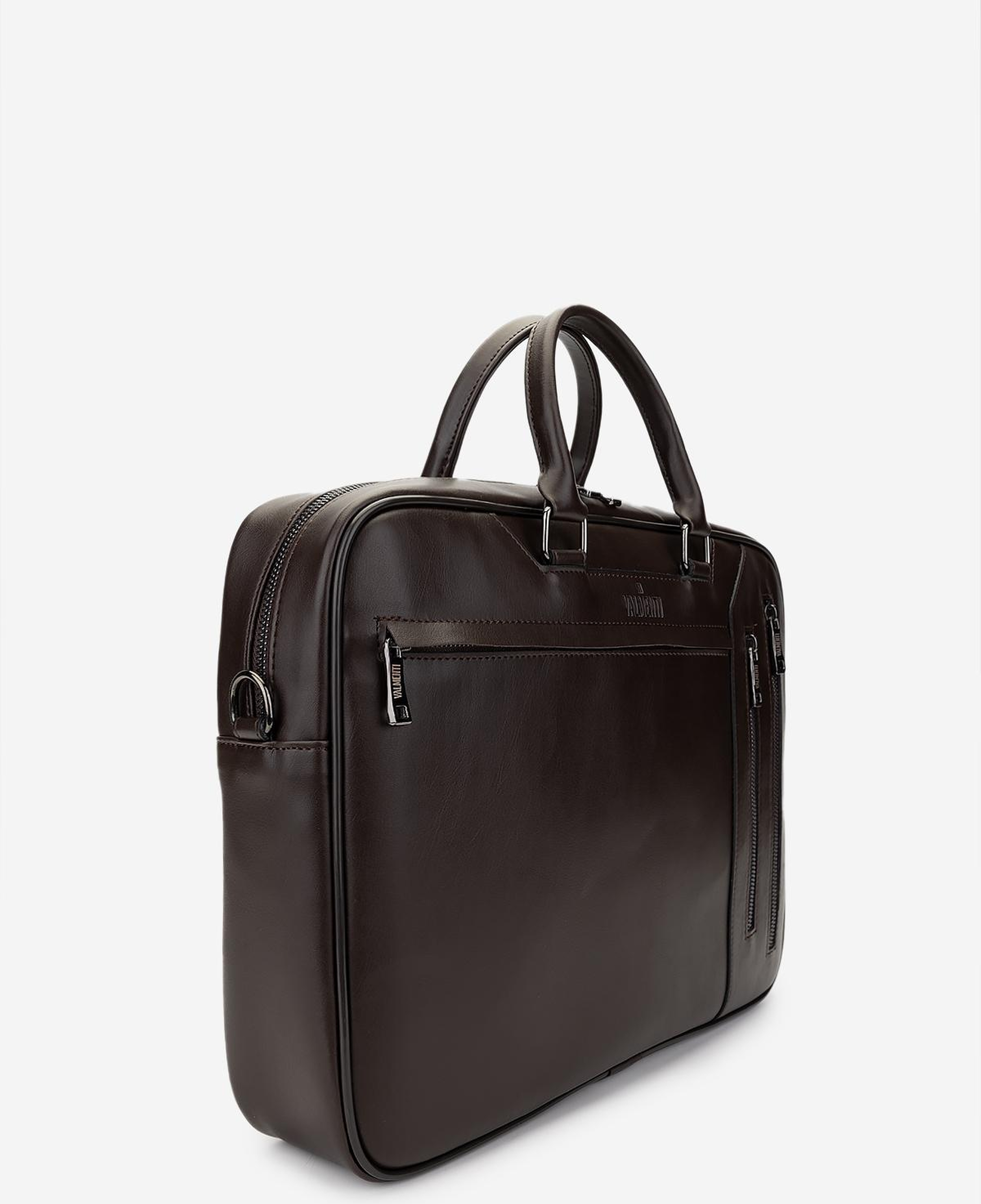 Valmenti Erkek Suni Deri Kahverengi Evrak Çantası