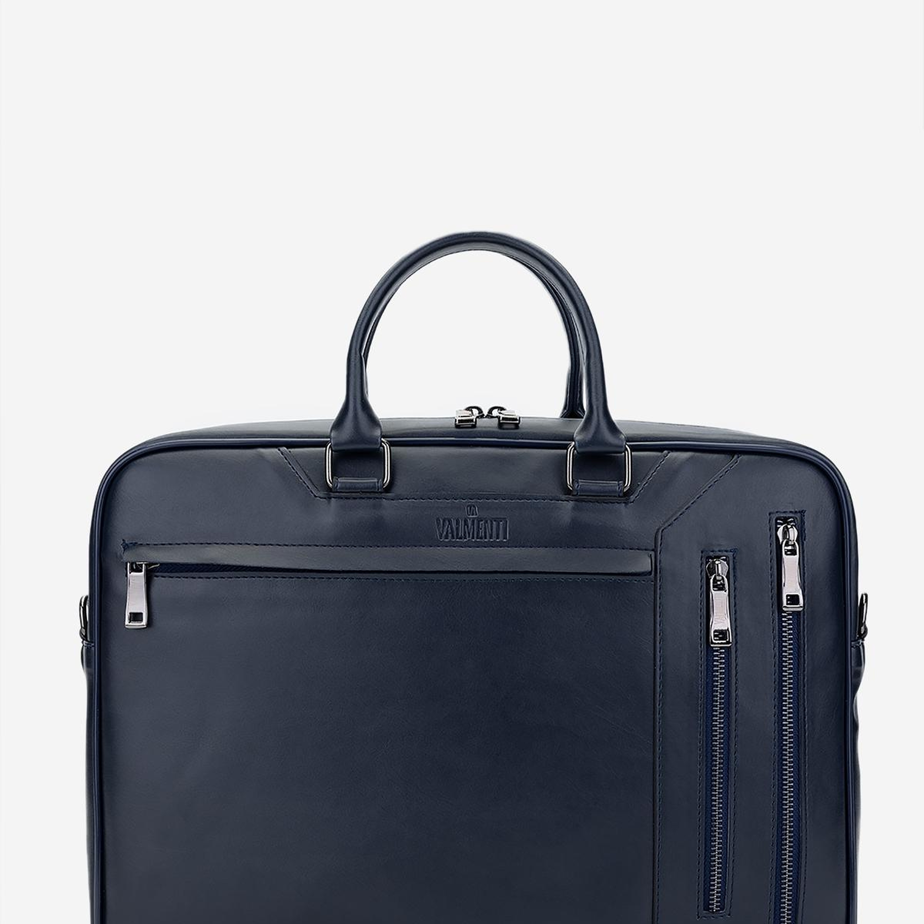 Valmenti Erkek Suni Deri Lacivert Evrak Çantası