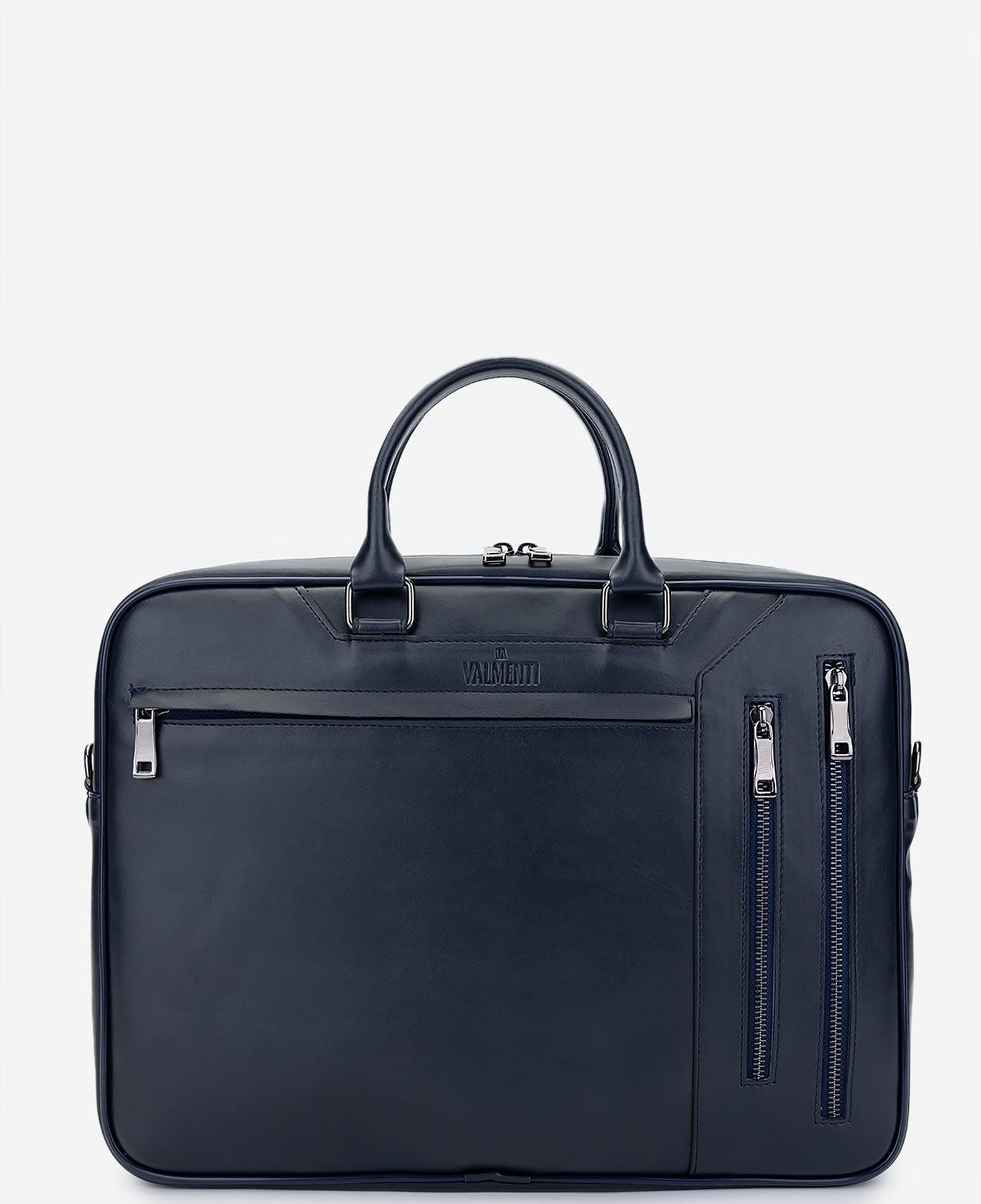 Valmenti Erkek Suni Deri Lacivert Evrak Çantası