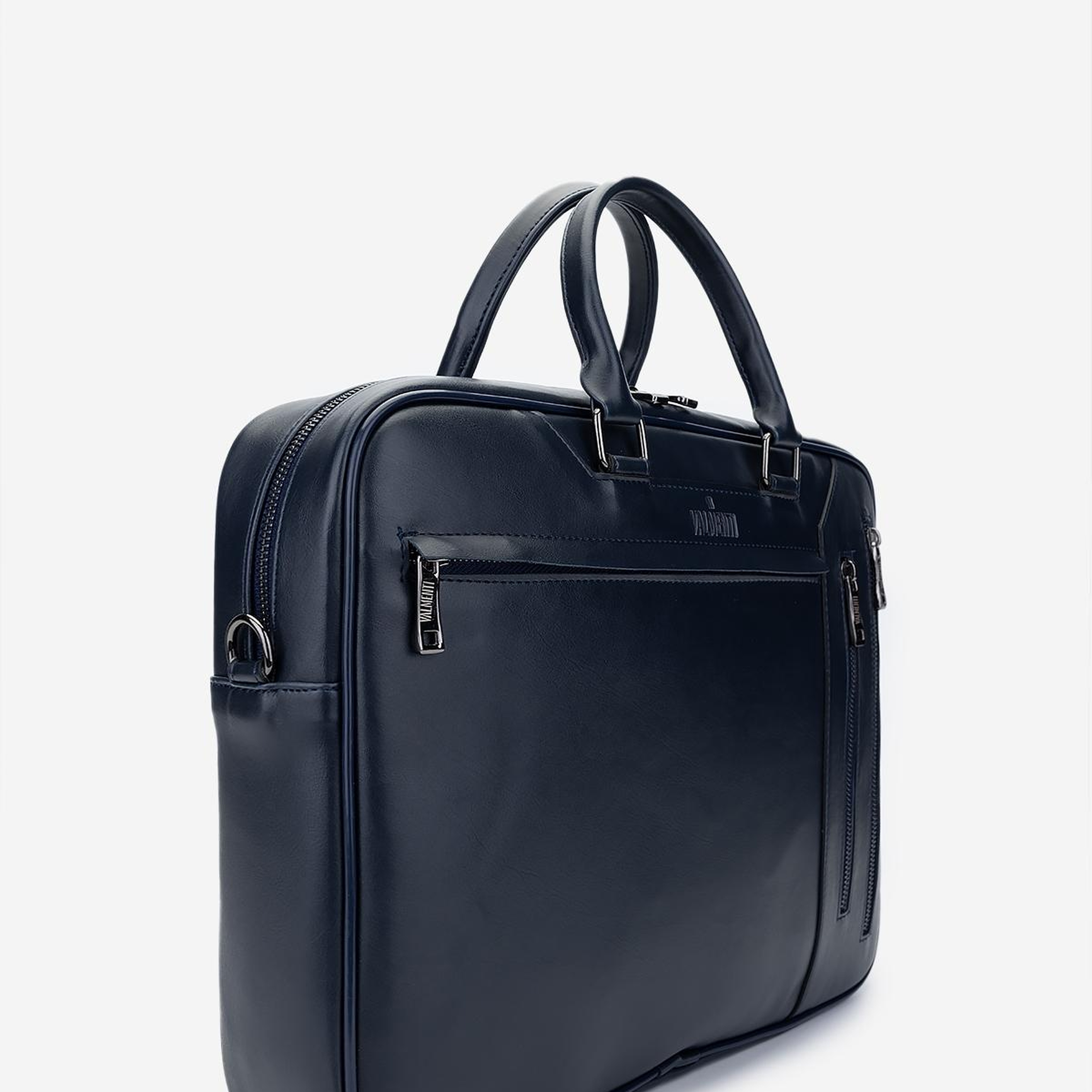 Valmenti Erkek Suni Deri Lacivert Evrak Çantası