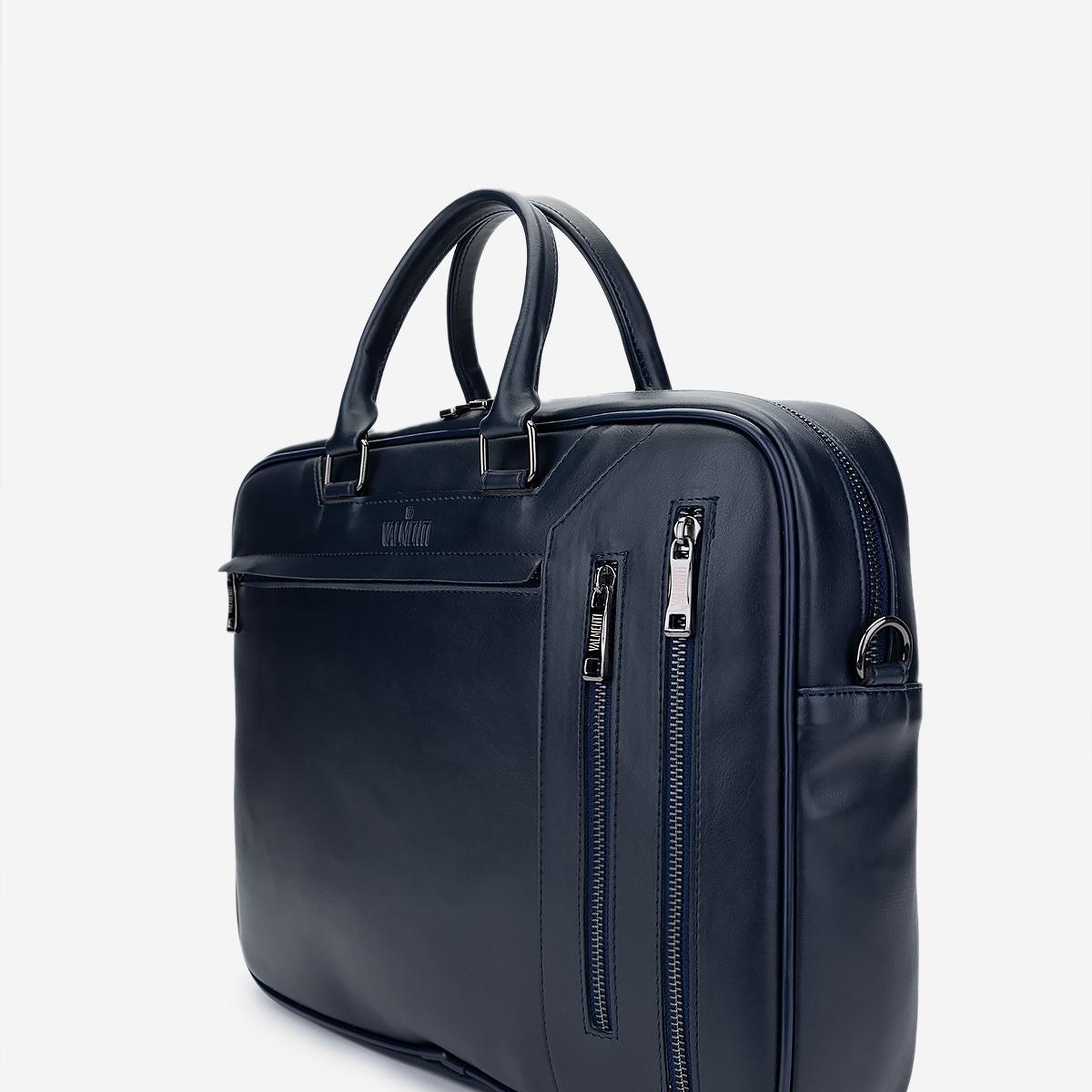 Valmenti Erkek Suni Deri Lacivert Evrak Çantası