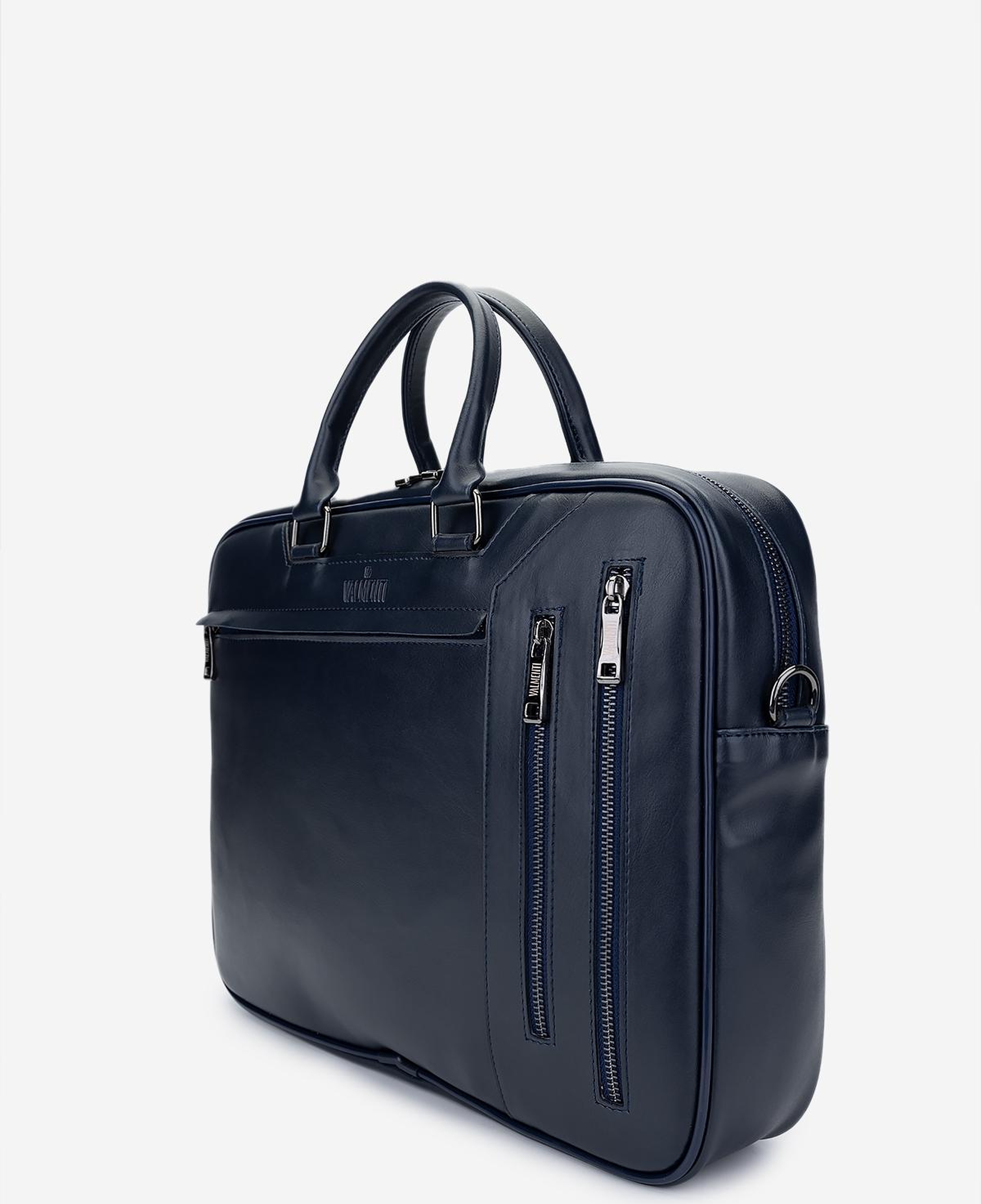 Valmenti Erkek Suni Deri Lacivert Evrak Çantası