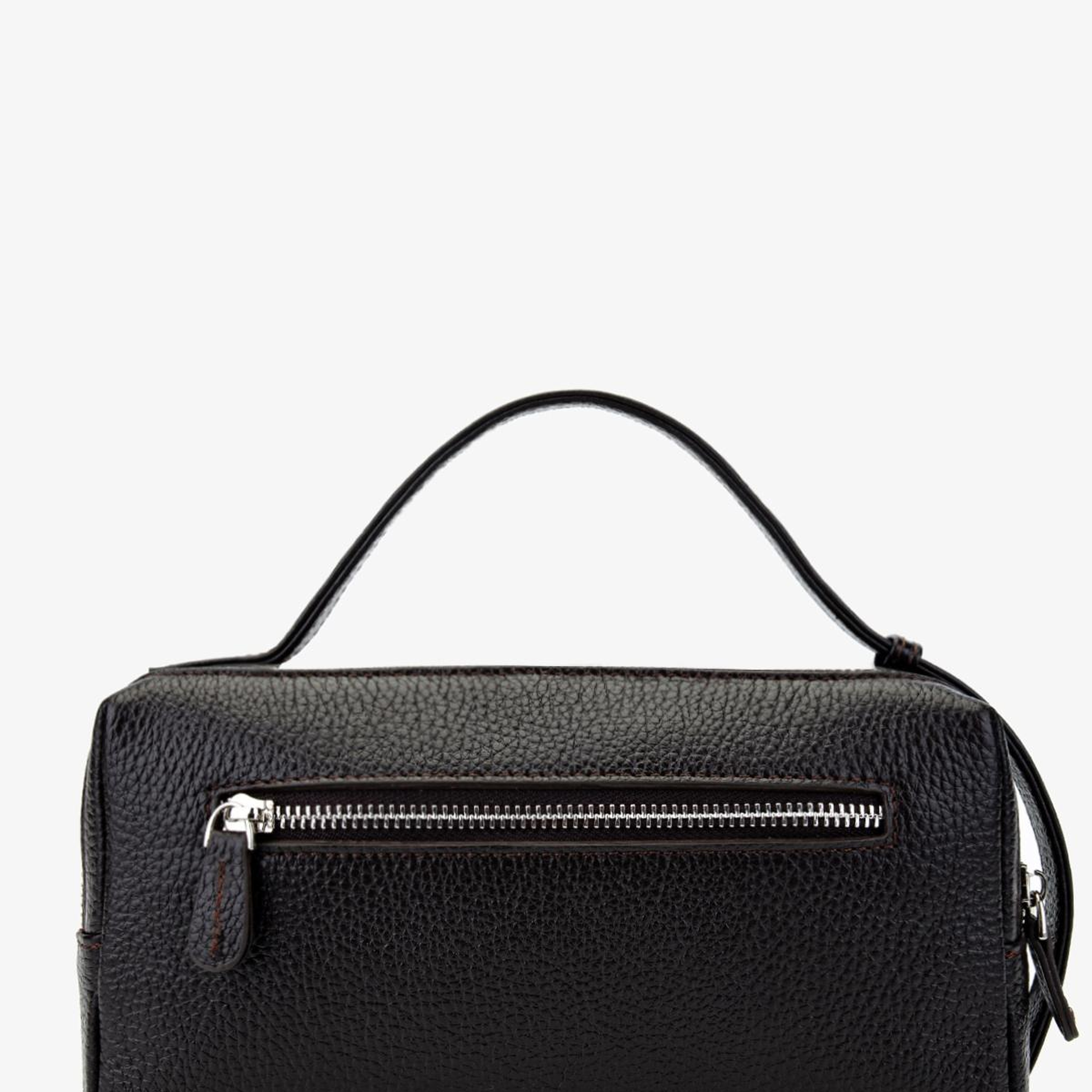 Valmenti Erkek Hakiki Deri Kahverengi El Çantası