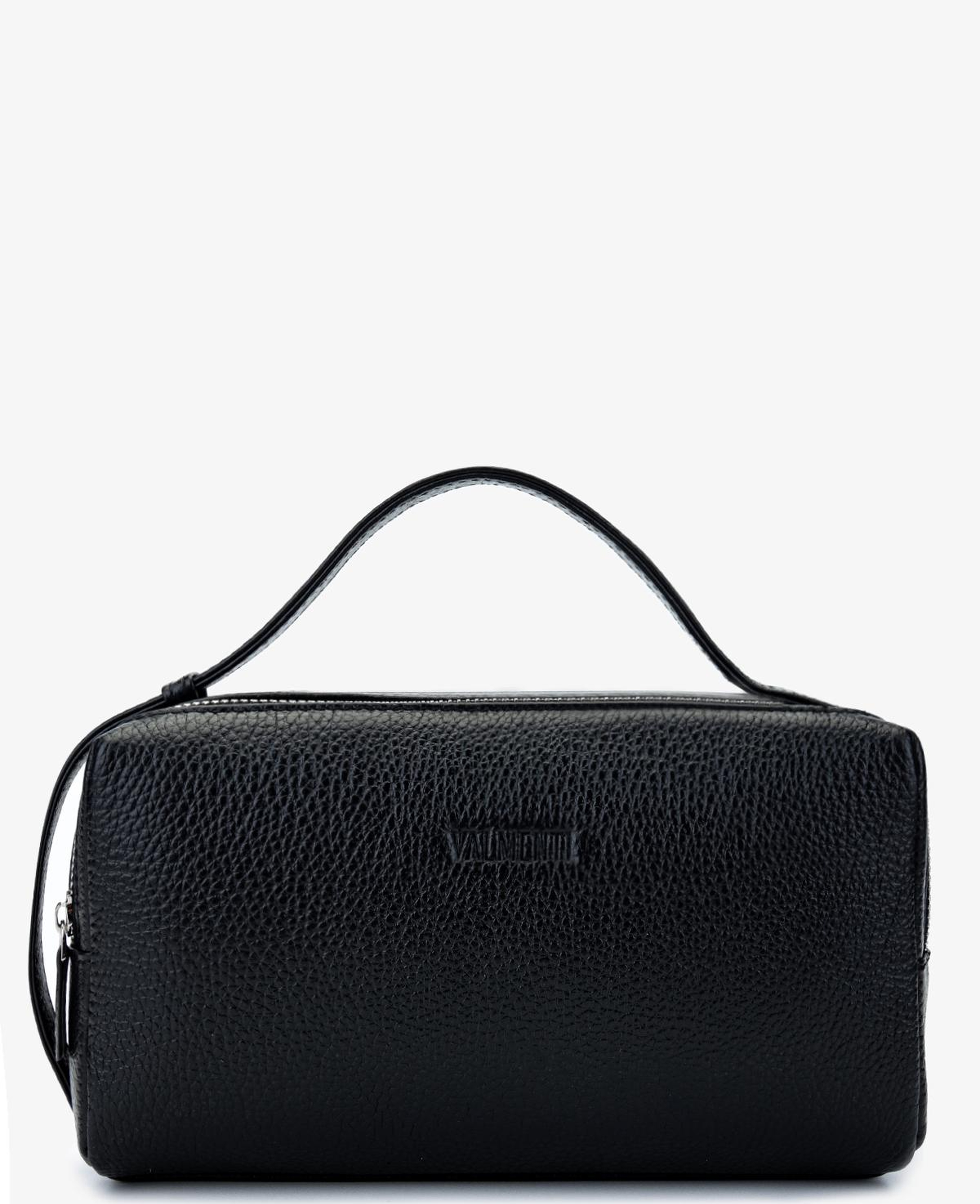 Valmenti Erkek Hakiki Deri Siyah Floter El Çantası