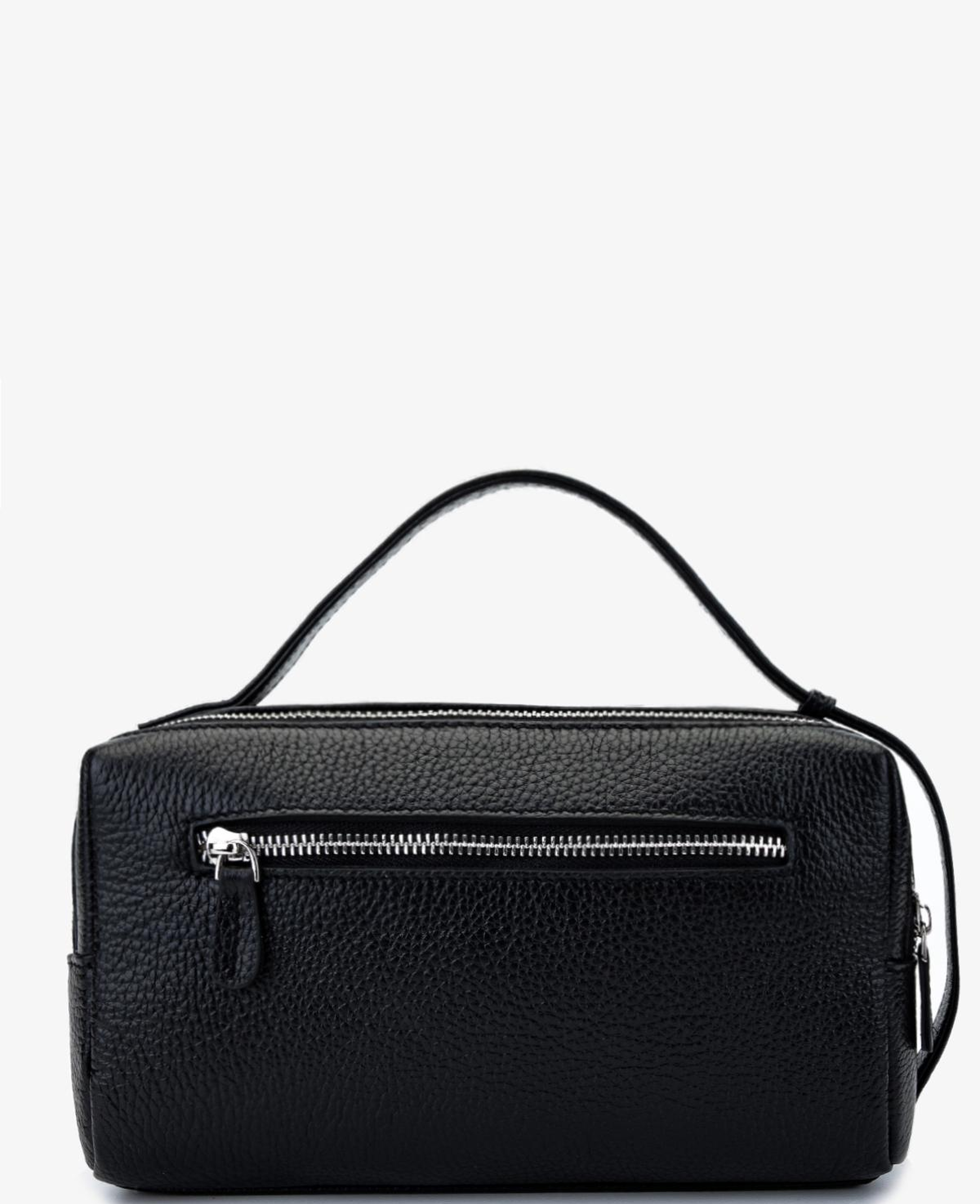 Valmenti Erkek Hakiki Deri Siyah Floter El Çantası