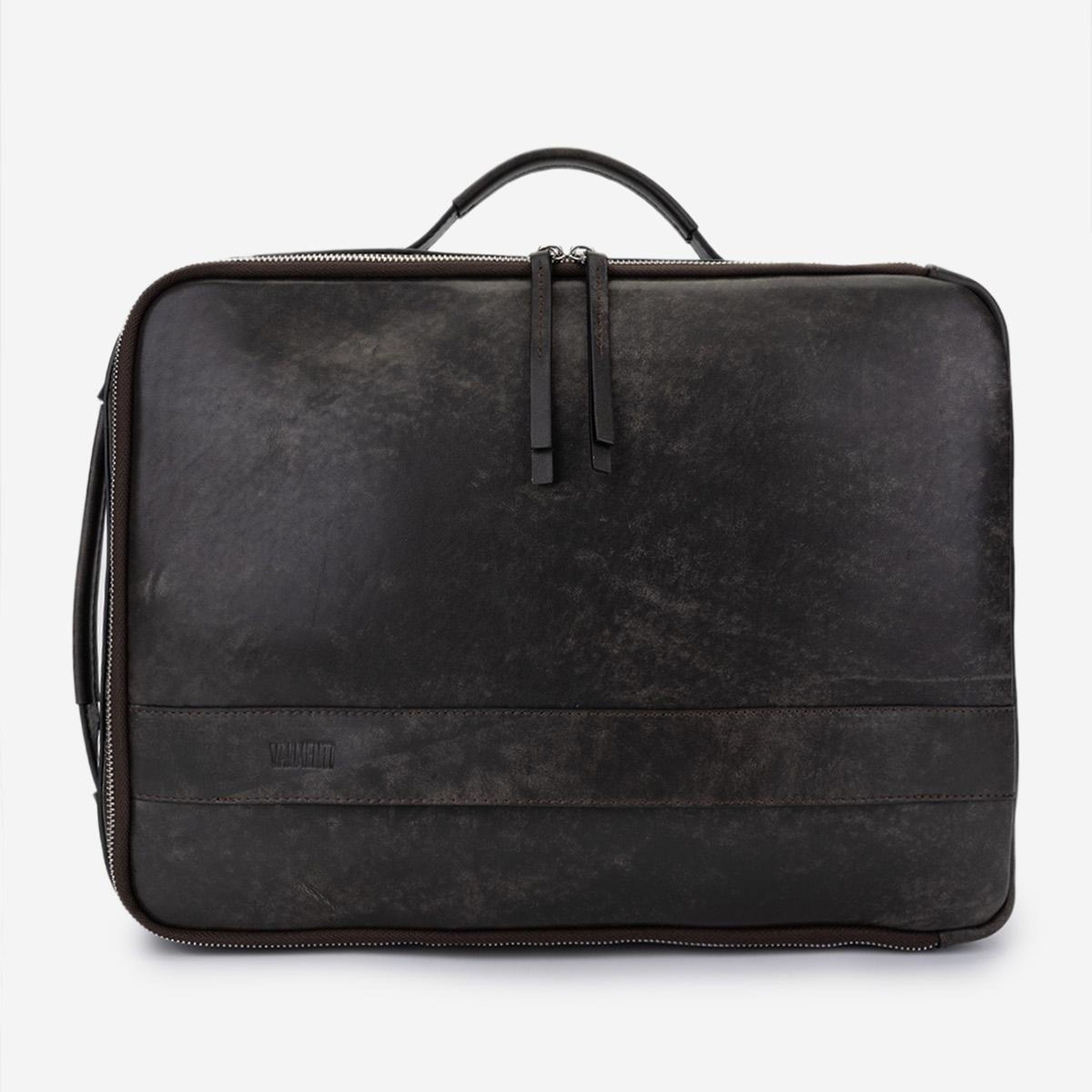 Valmenti Erkek Hakiki Deri Viski Eskitme Sırt & Evrak Çantası