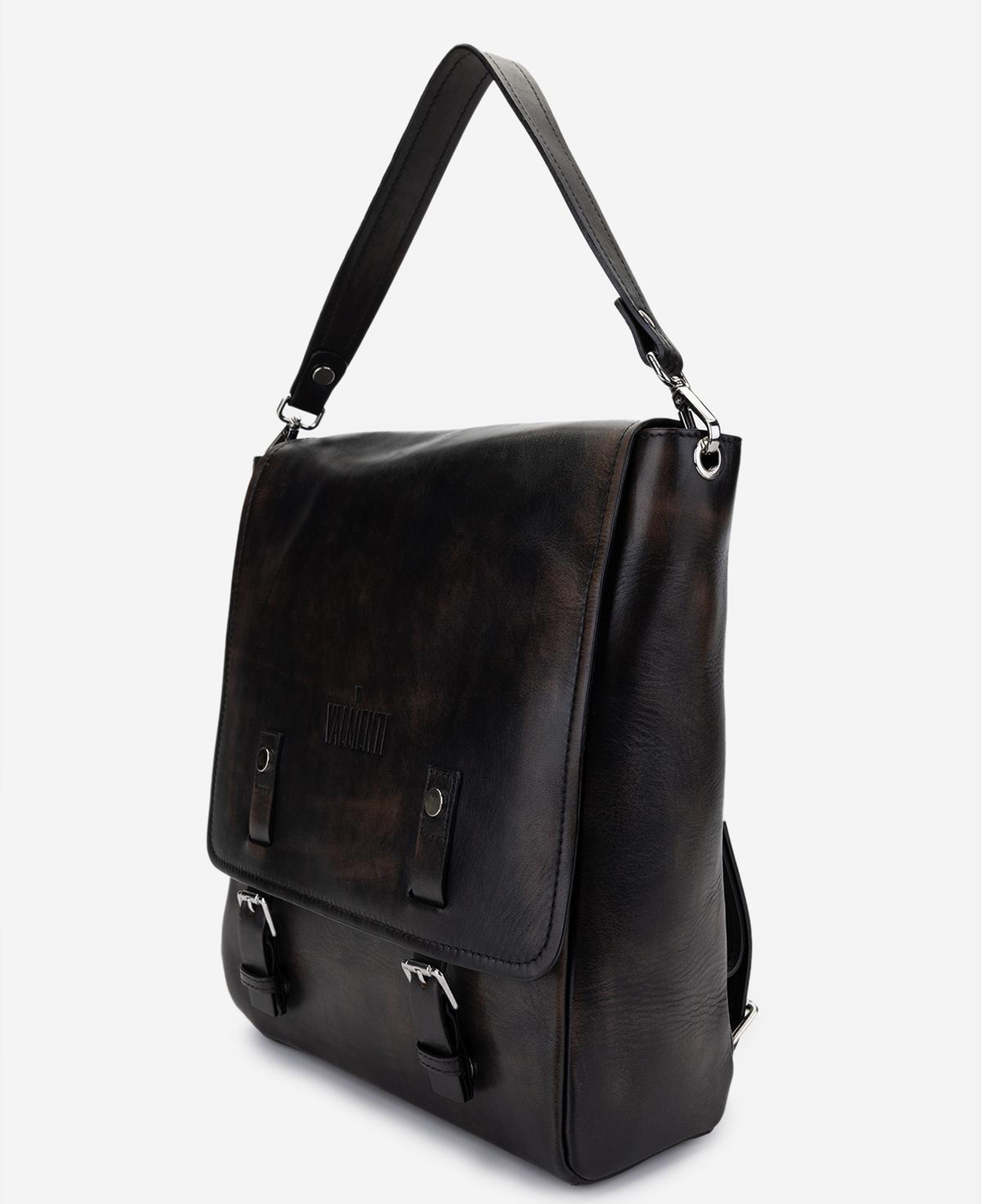 Valmenti Erkek Hakiki Deri Kızıl Eskitme Sırt Çantası