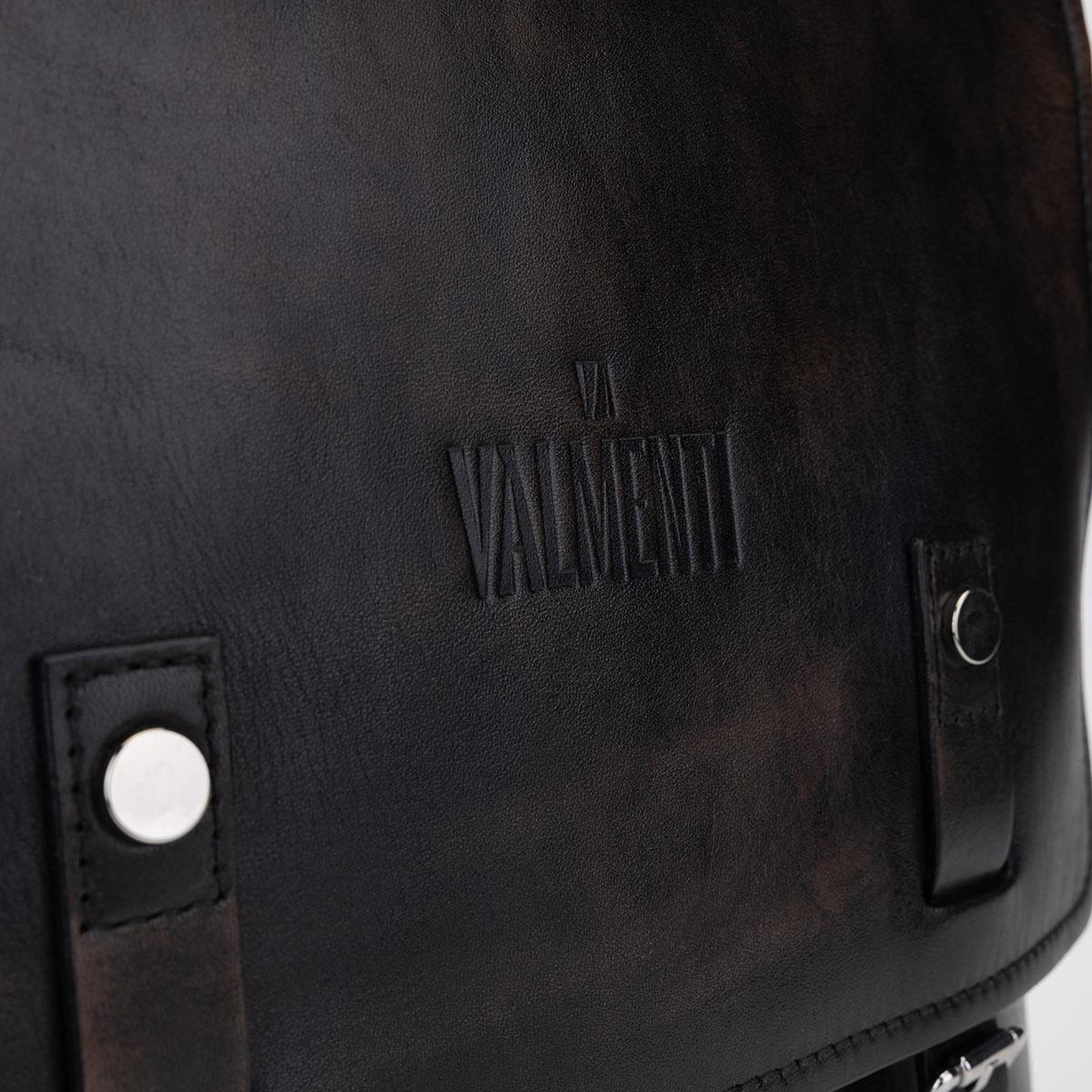 Valmenti Erkek Hakiki Deri Kızıl Eskitme Sırt Çantası