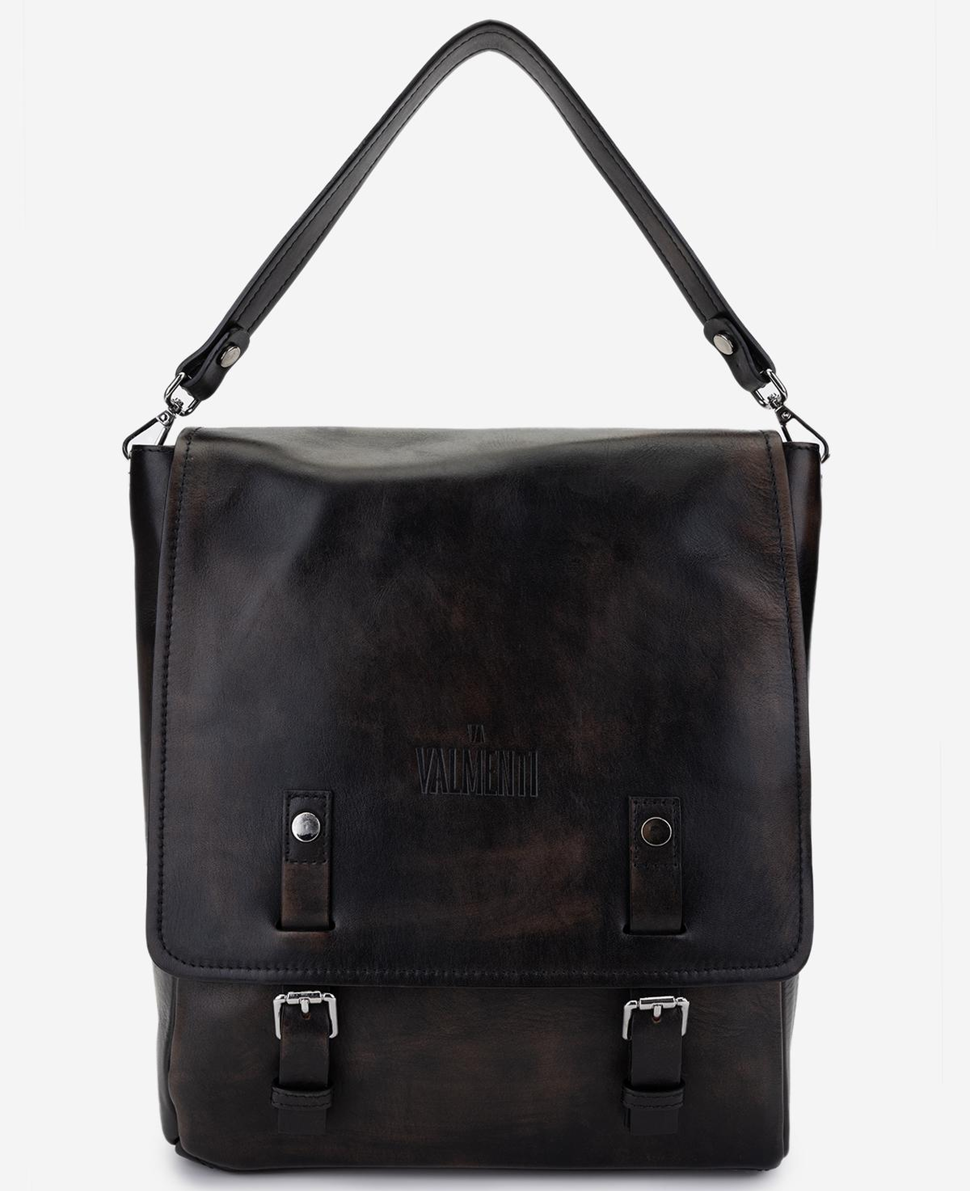 Valmenti Erkek Hakiki Deri Kızıl Eskitme Sırt Çantası