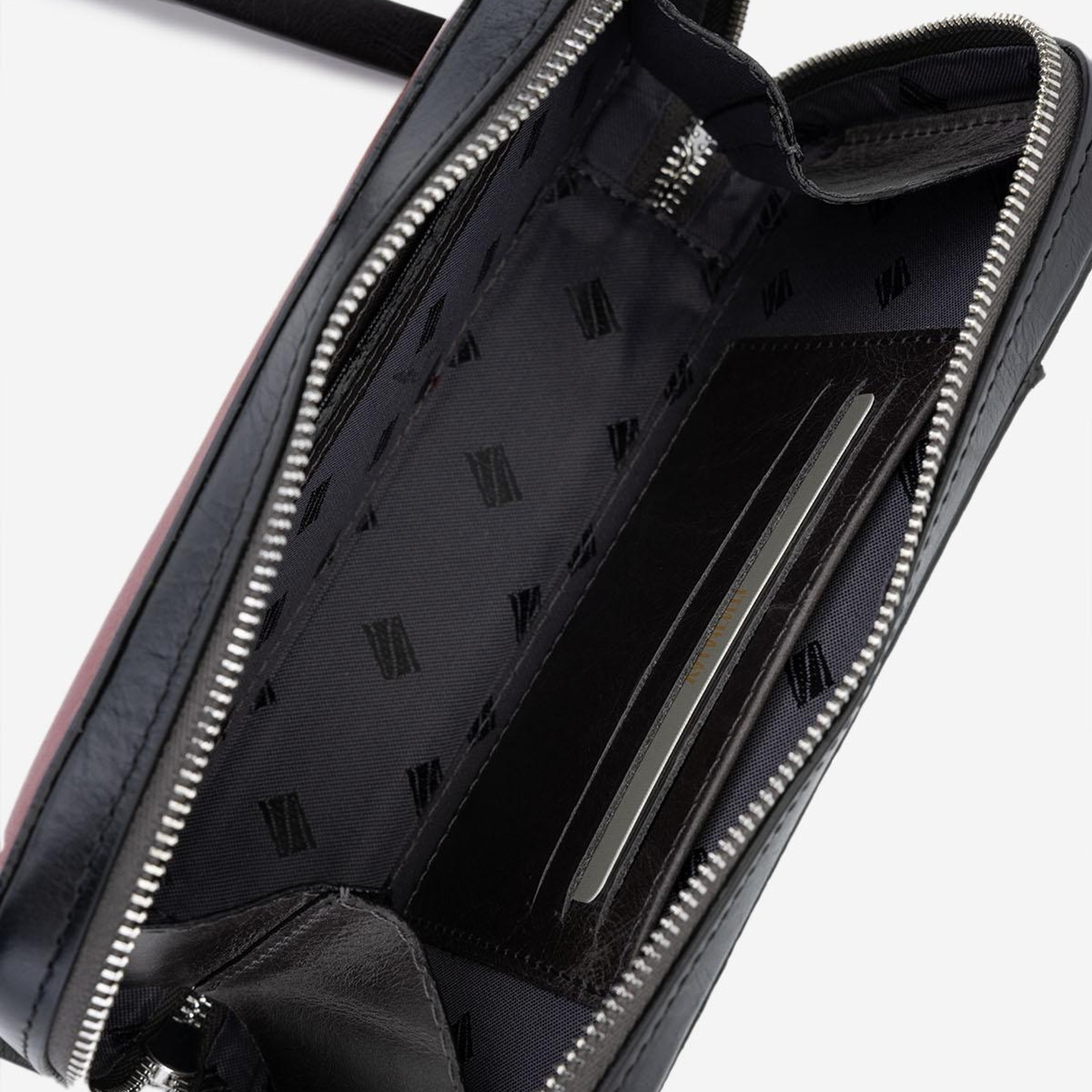 Valmenti Erkek Hakiki Deri Gri El Çantası