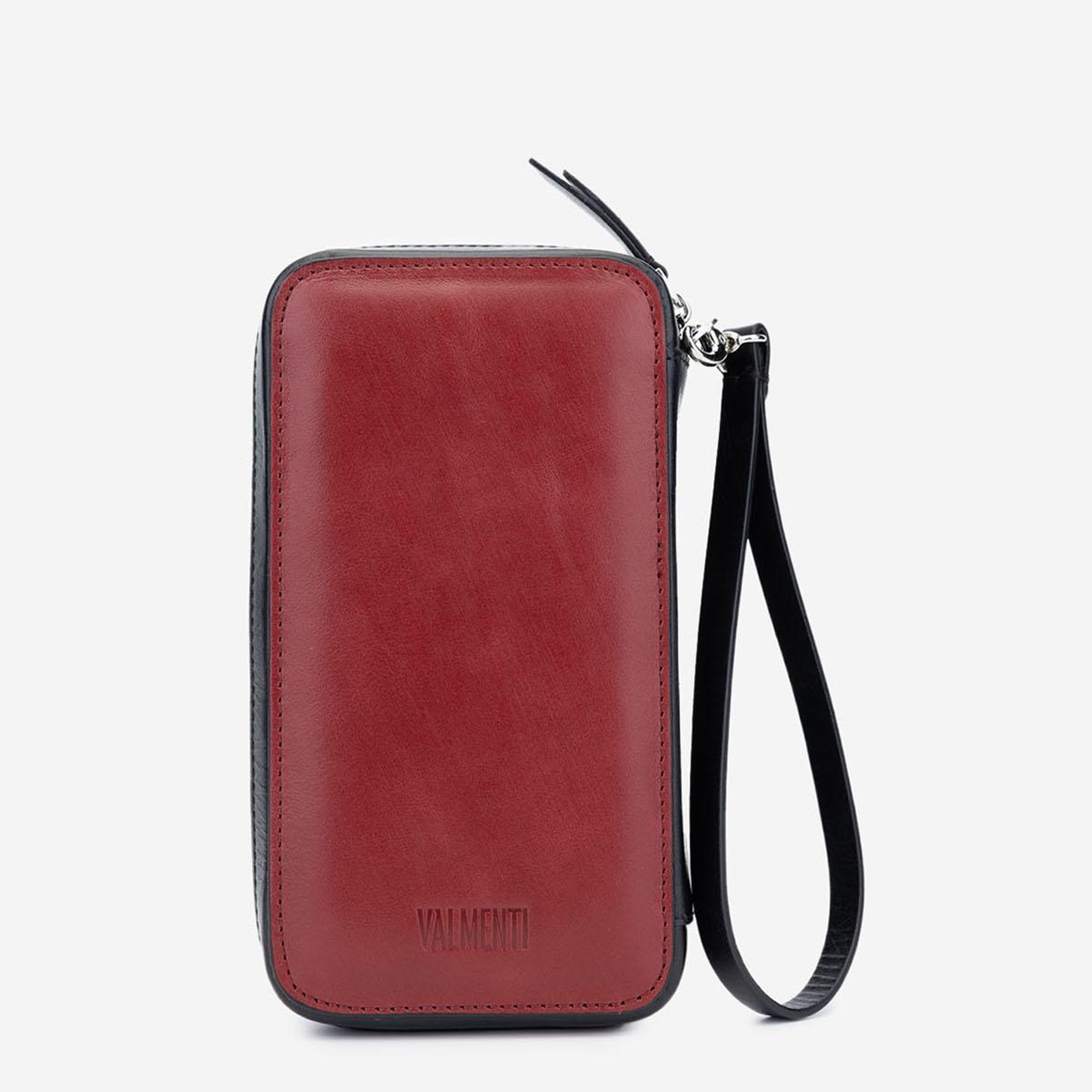 Valmenti Erkek Hakiki Deri Gri El Çantası