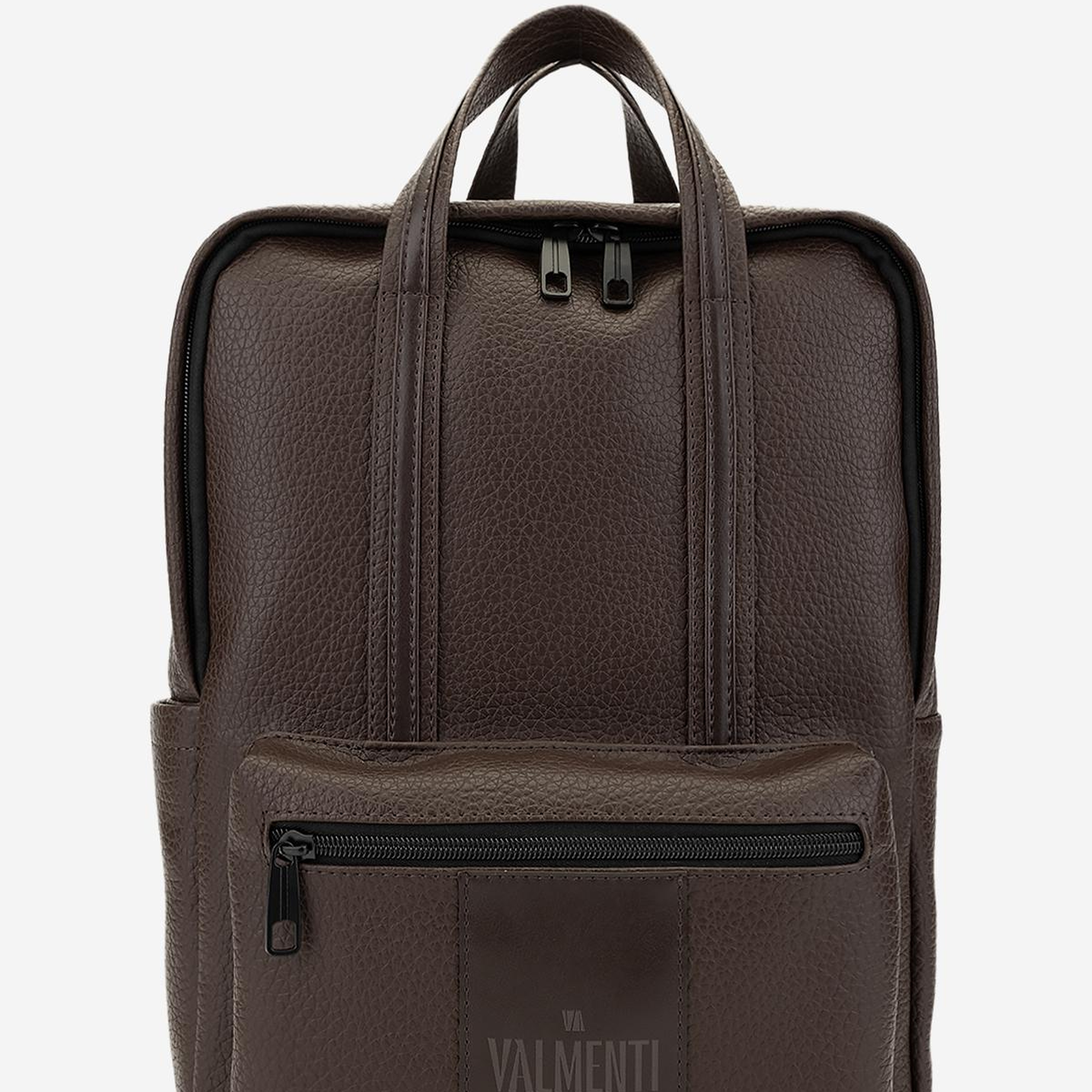 Valmenti Erkek Suni Deri Kahverengi Sırt Çantası