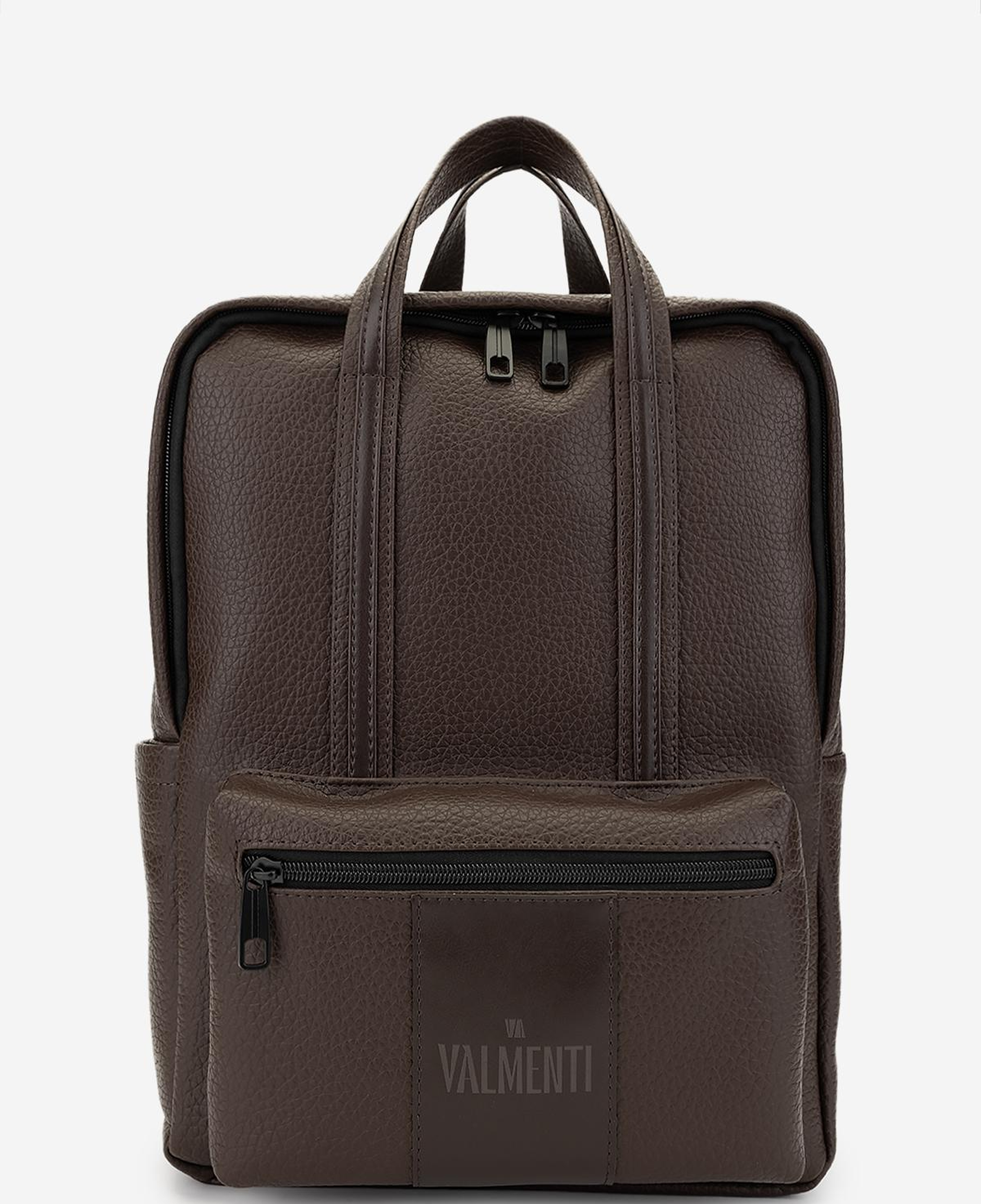 Valmenti Erkek Suni Deri Kahverengi Sırt Çantası