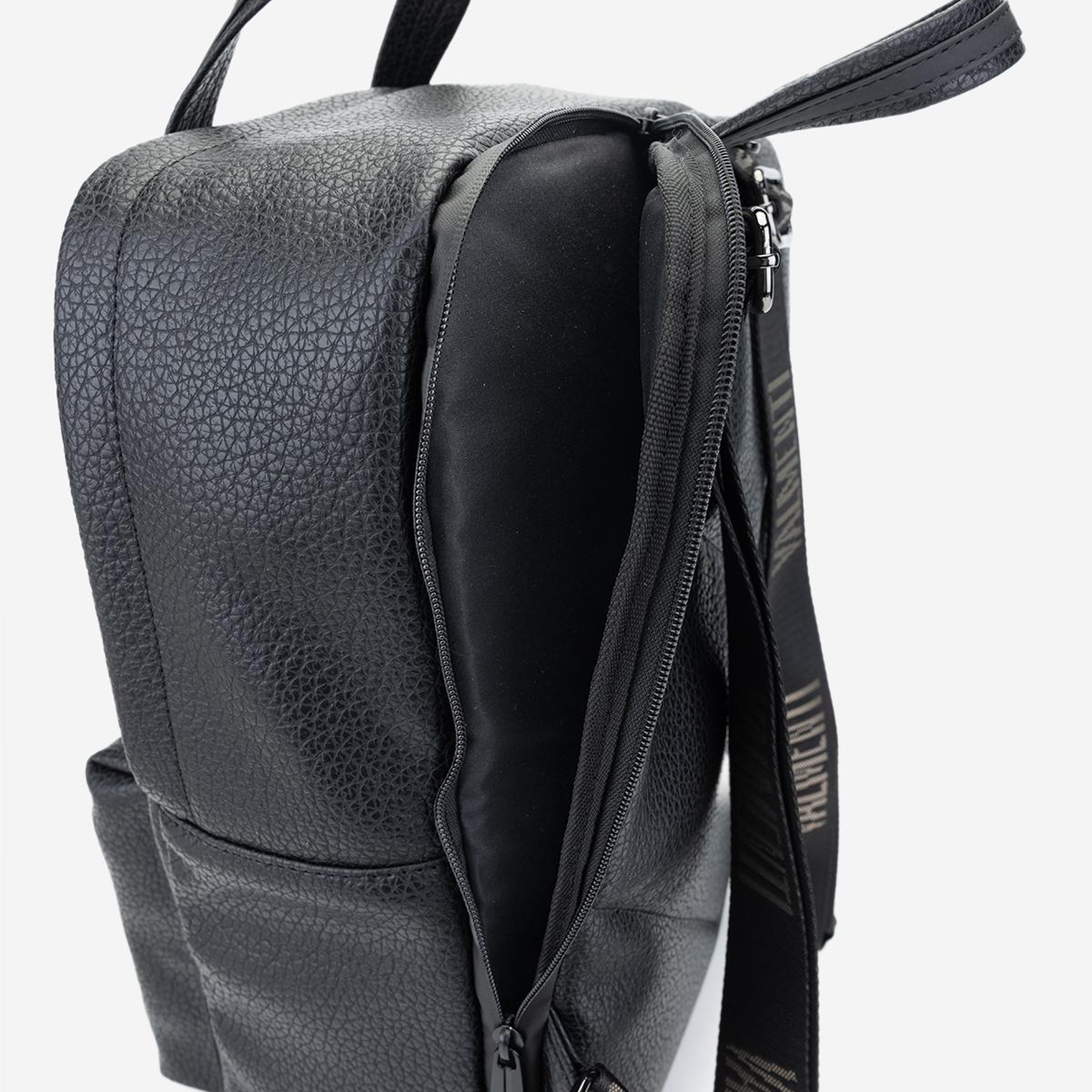 Valmenti Erkek Suni Deri Siyah Floter Sırt Çantası