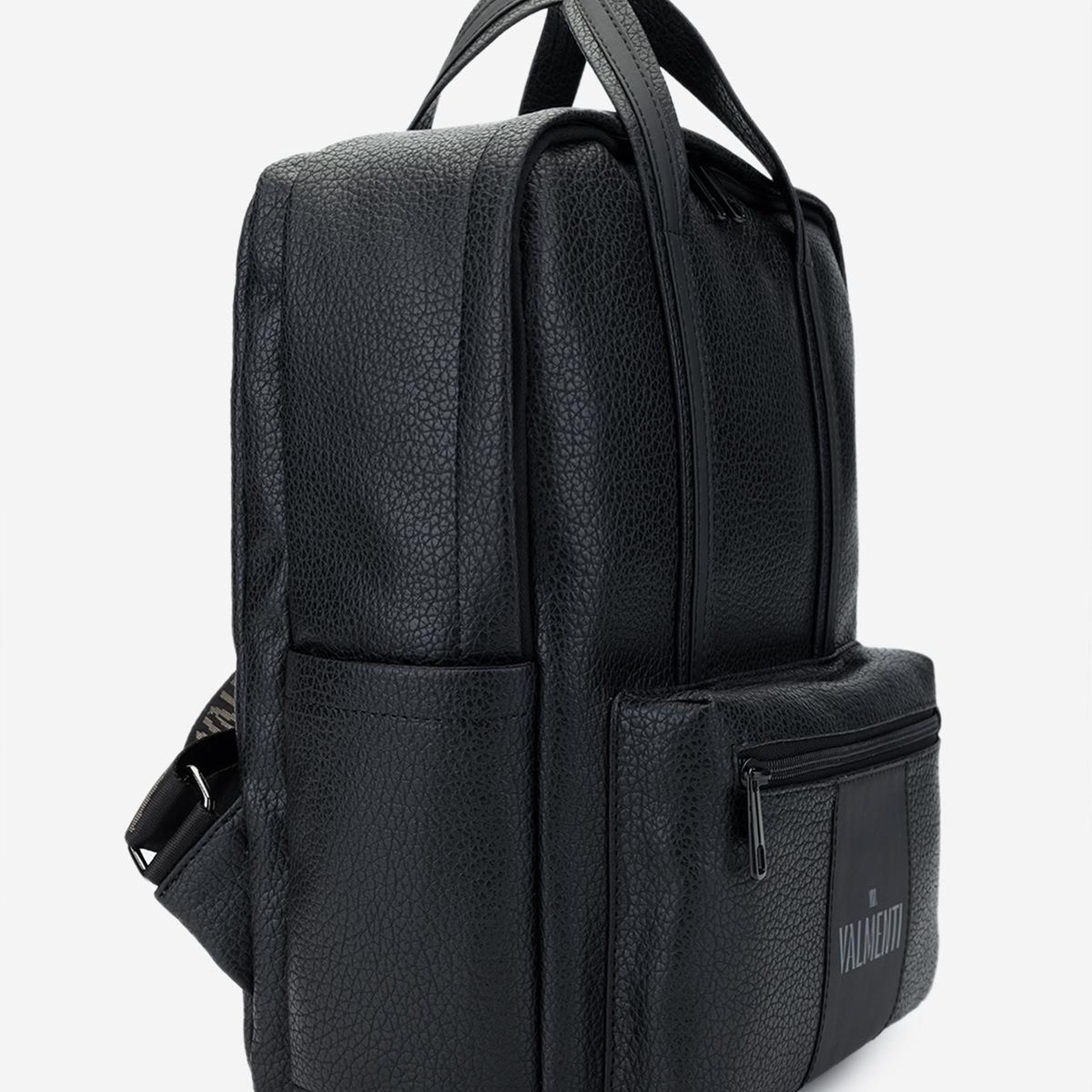 Valmenti Erkek Suni Deri Siyah Floter Sırt Çantası