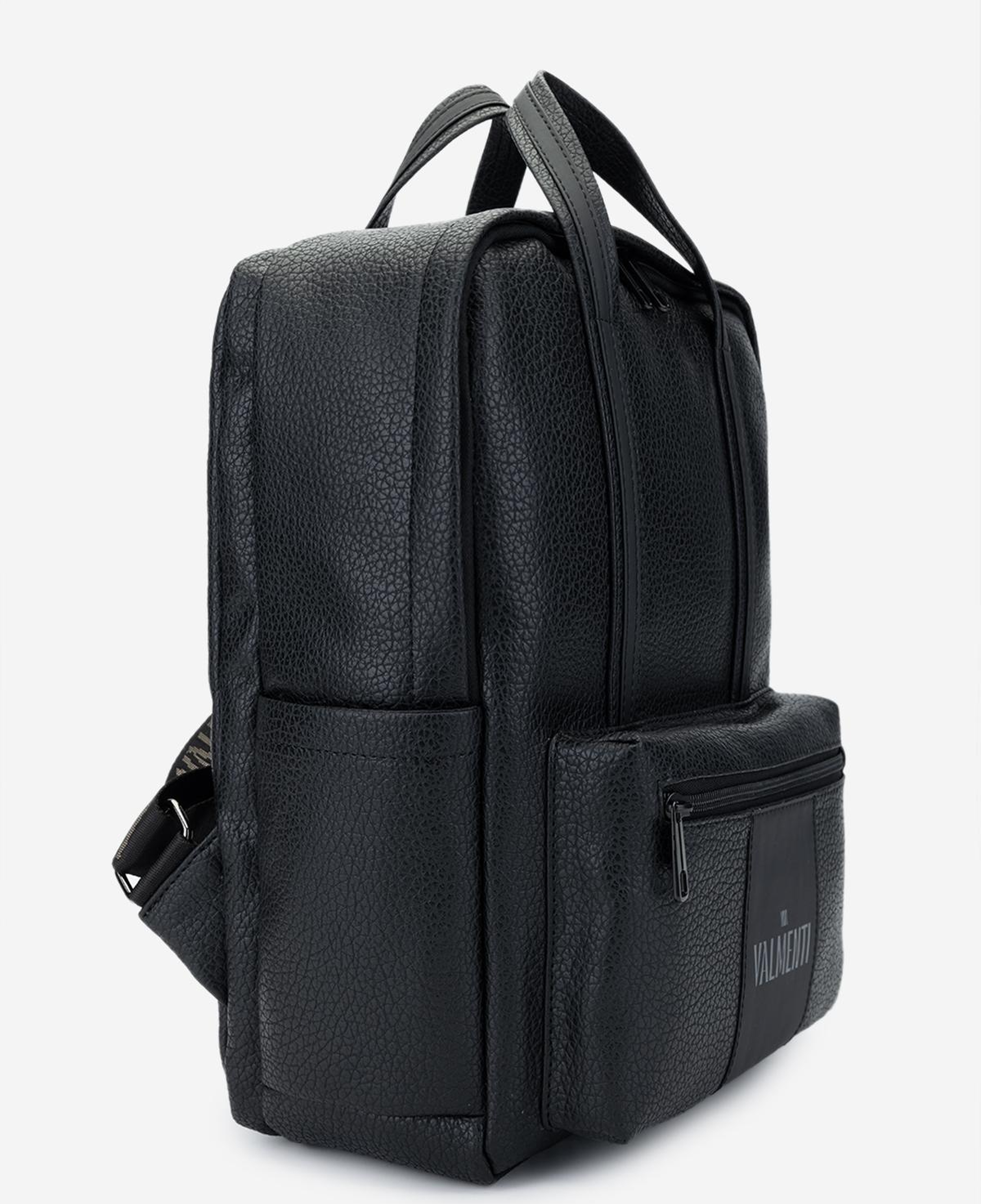 Valmenti Erkek Suni Deri Siyah Floter Sırt Çantası