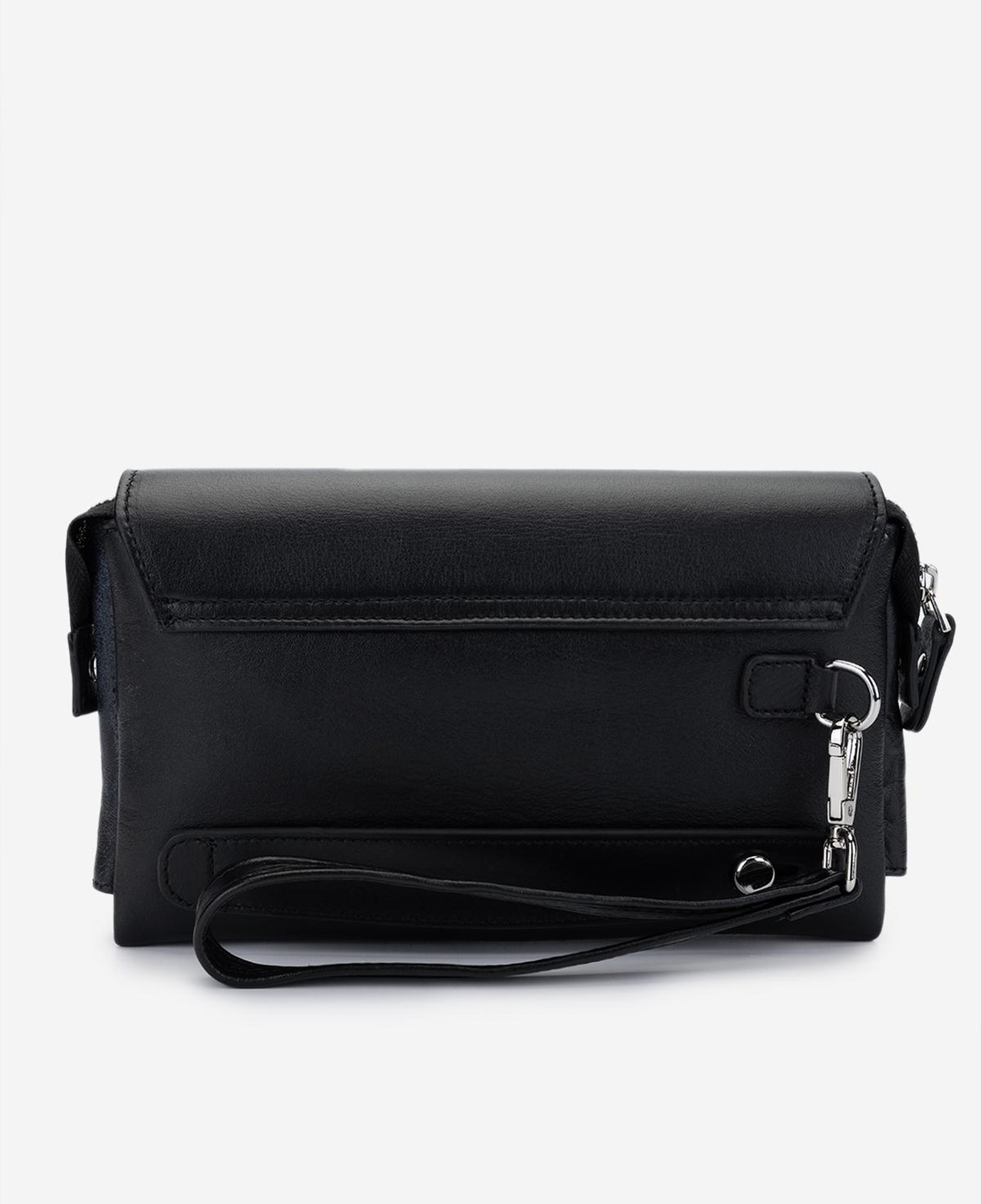 Valmenti Erkek Hakiki Deri Siyah El Çantası