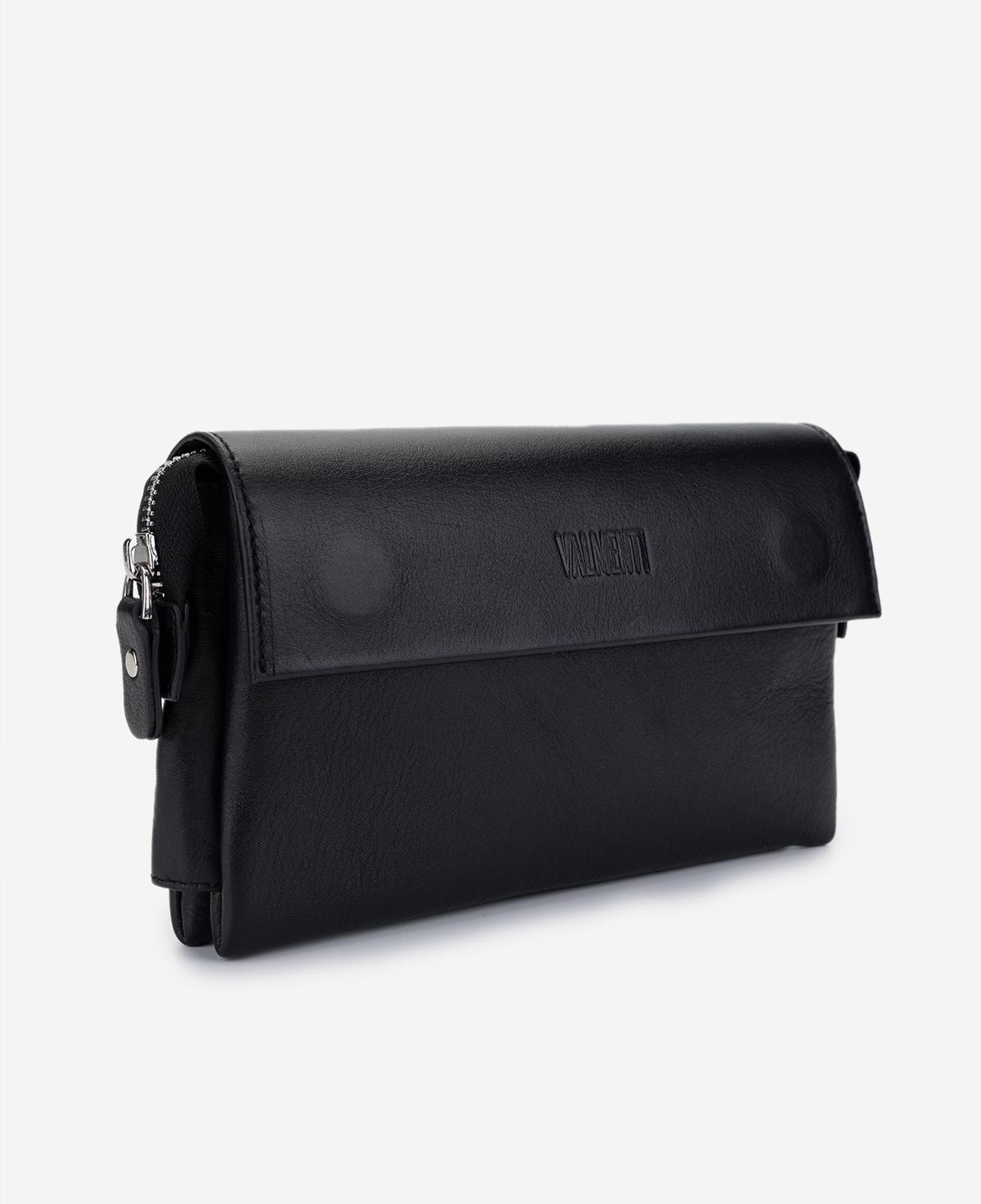 Valmenti Erkek Hakiki Deri Siyah El Çantası
