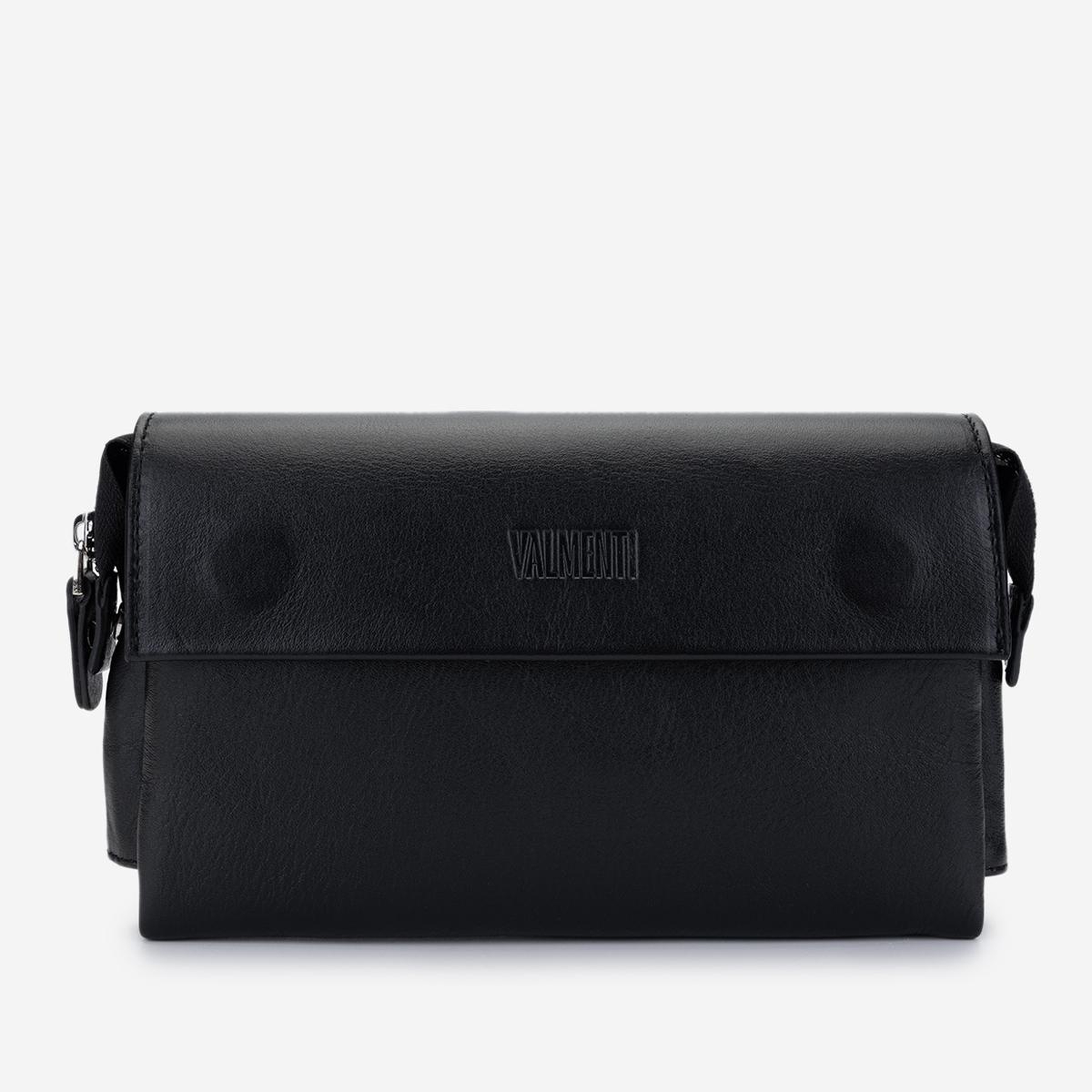 Valmenti Erkek Hakiki Deri Siyah El Çantası