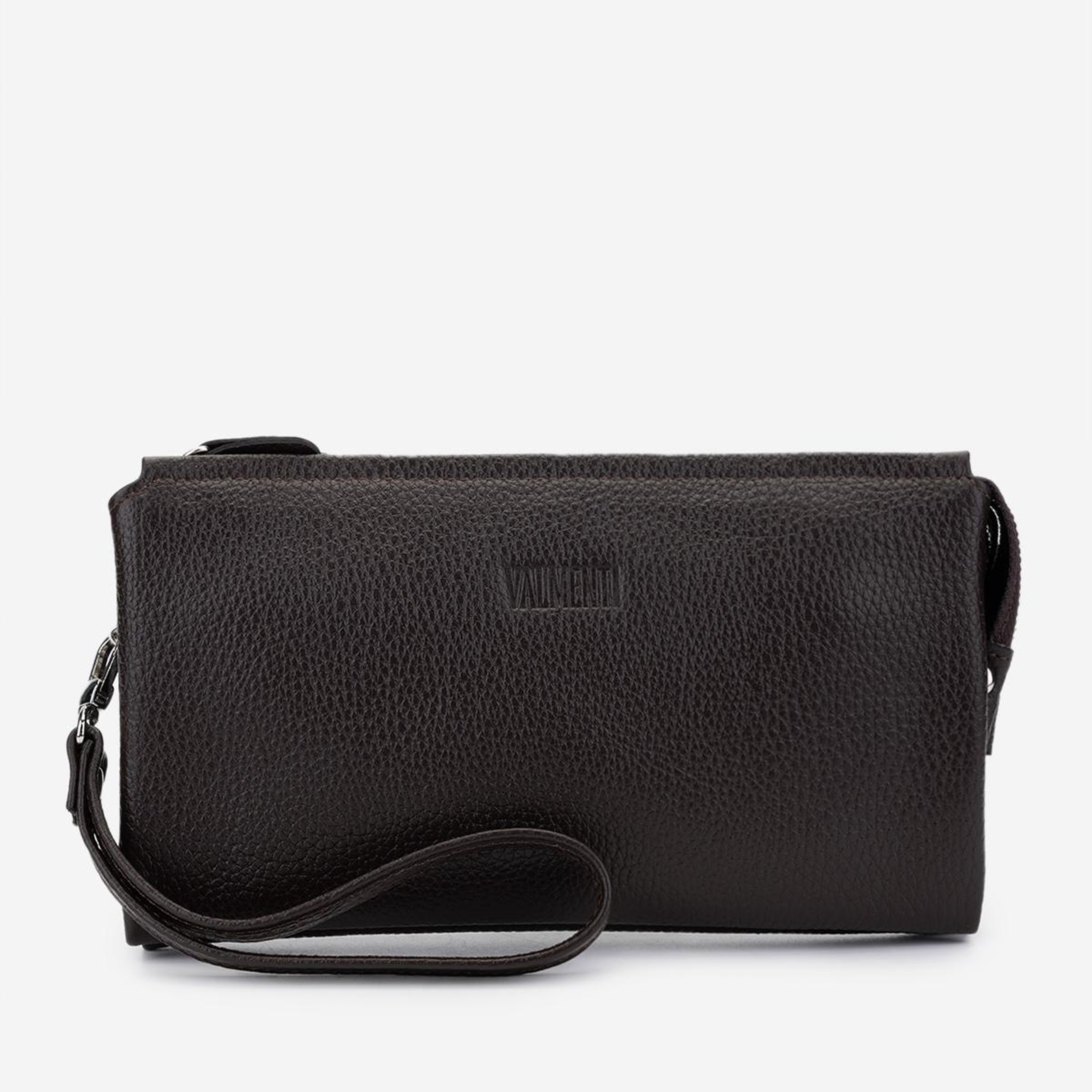 Valmenti Erkek Hakiki Deri Kahverengi El Çantası