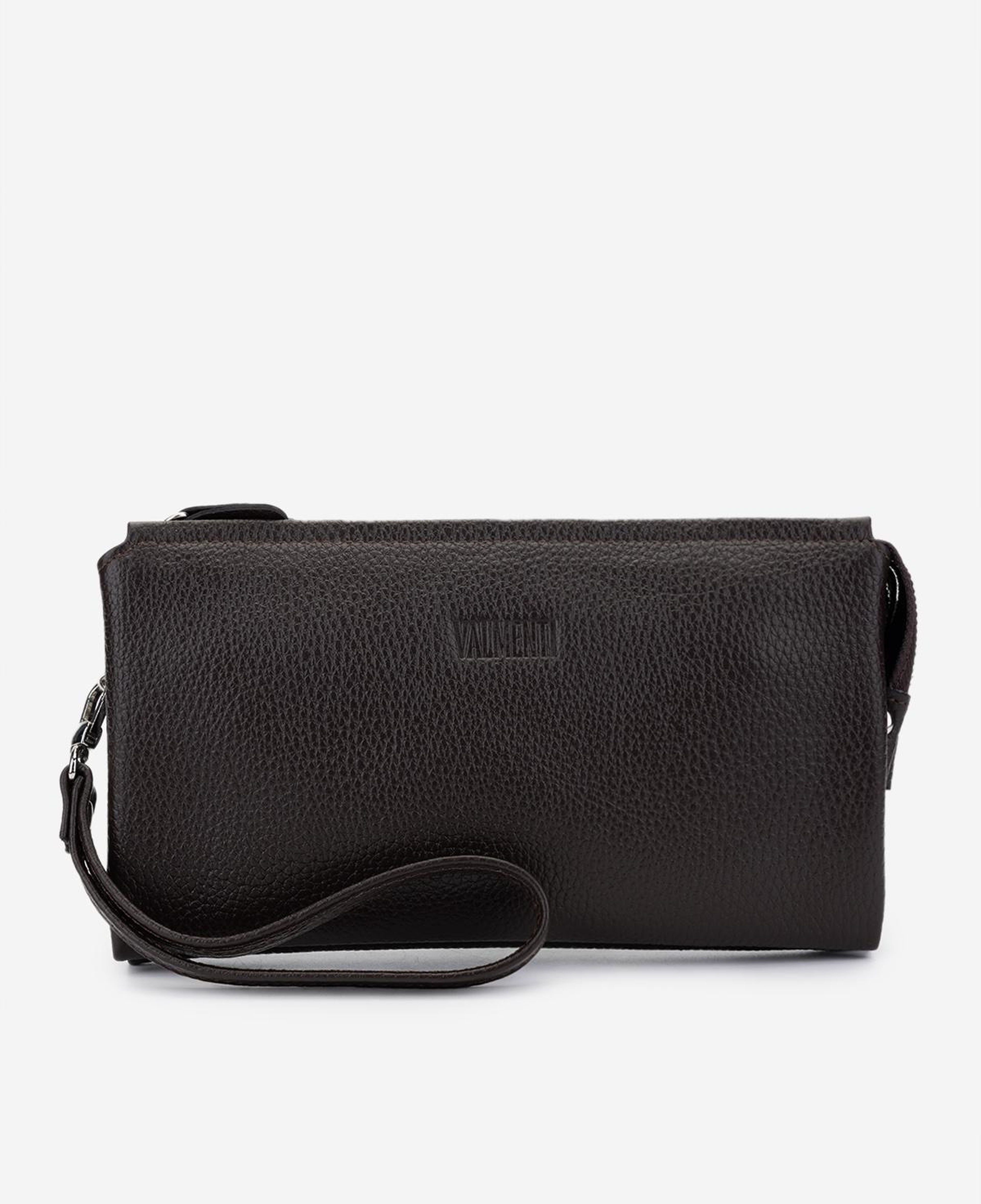 Valmenti Erkek Hakiki Deri Kahverengi El Çantası