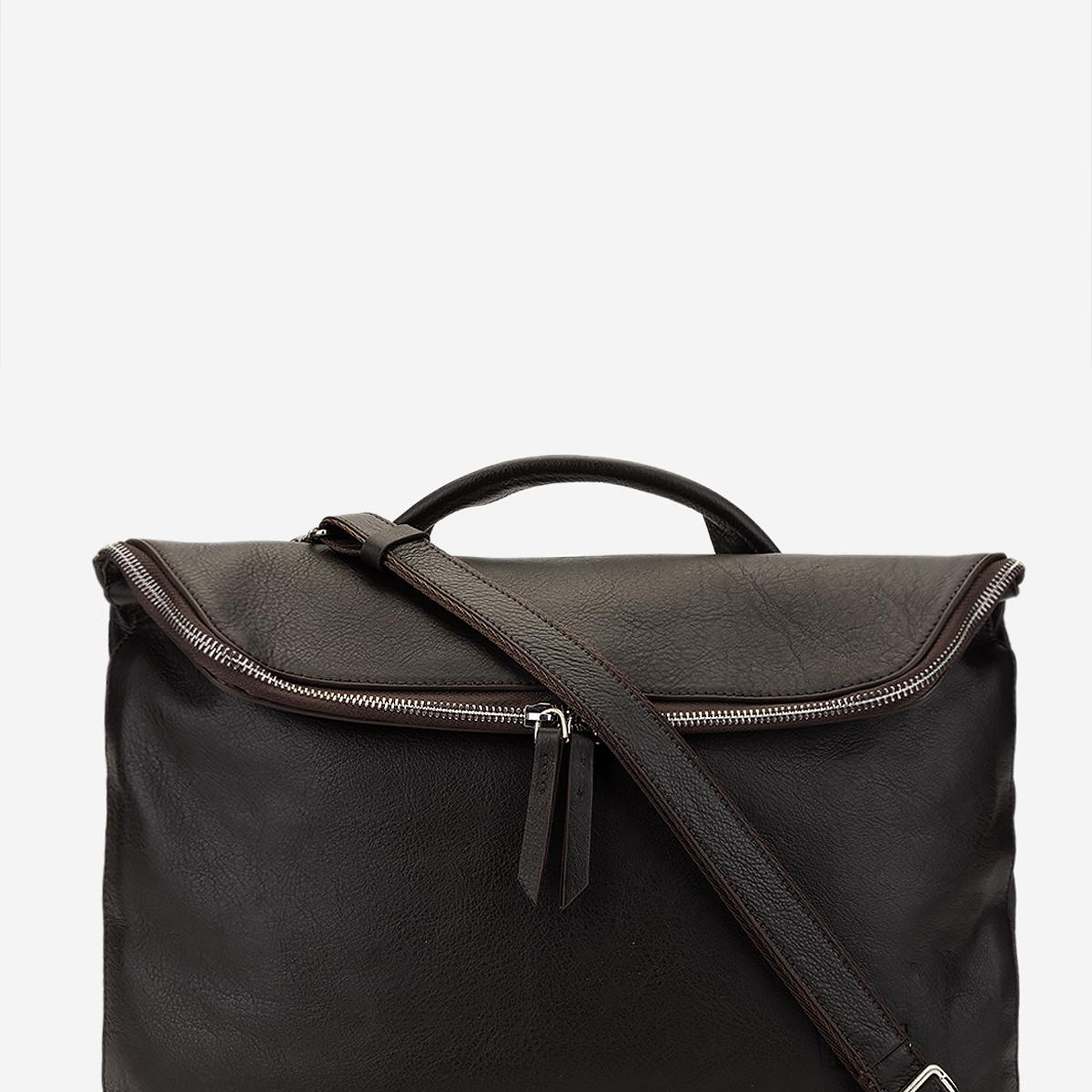 Valmenti Erkek Hakiki Deri Kahverengi Evrak Çantası