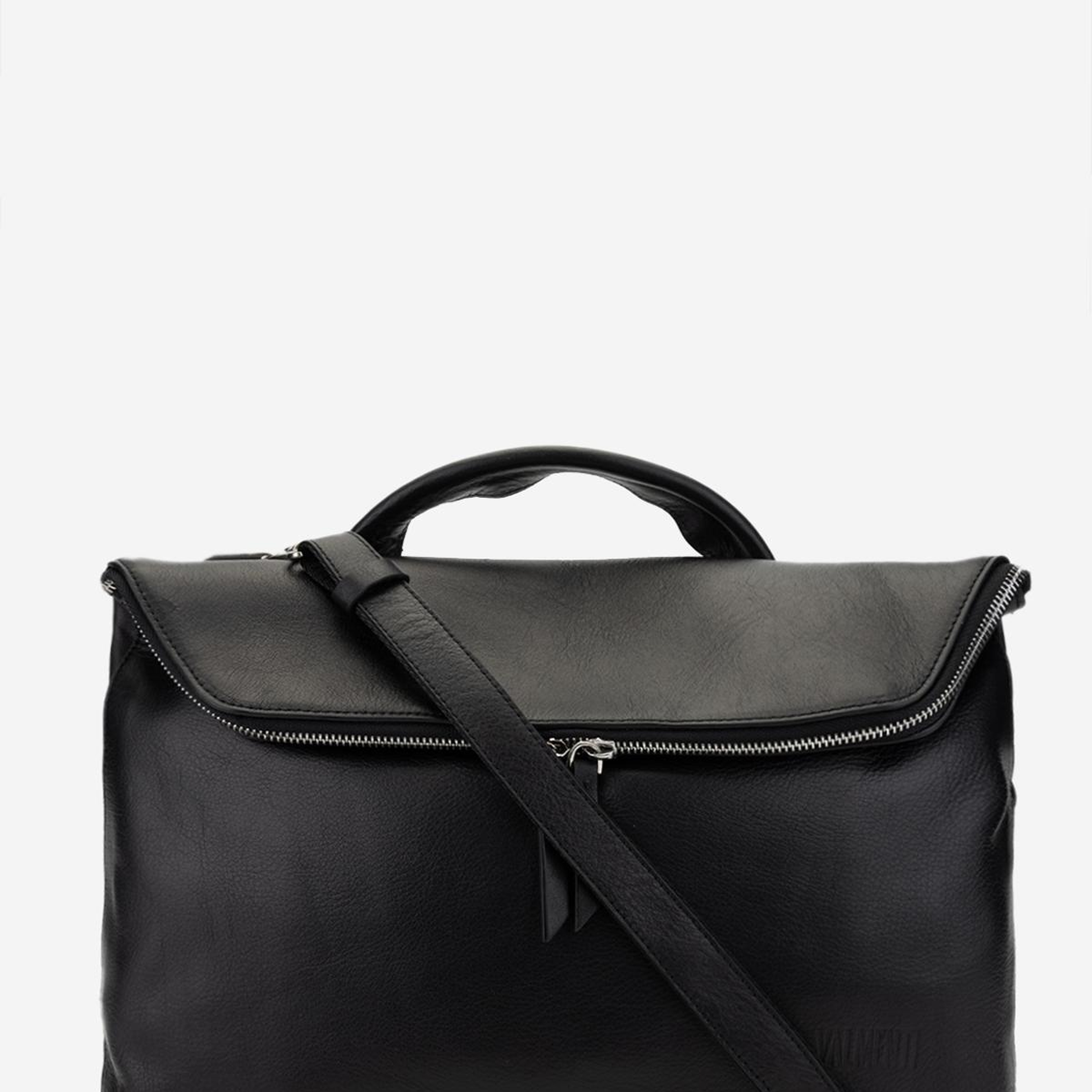 Valmenti Erkek Hakiki Deri Siyah Evrak Çantası