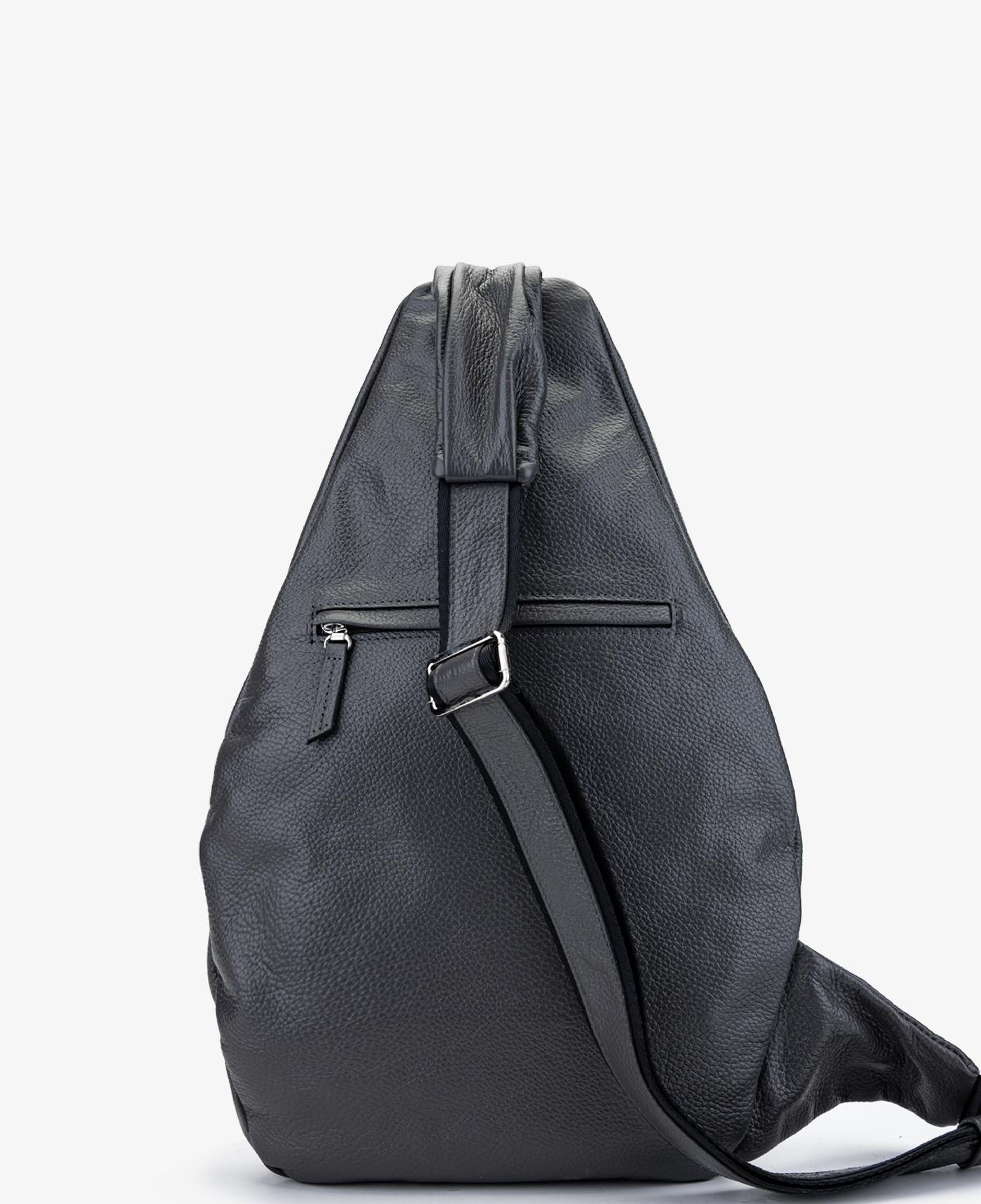 Valmenti Erkek Hakiki Deri Gri Body Bag Çanta