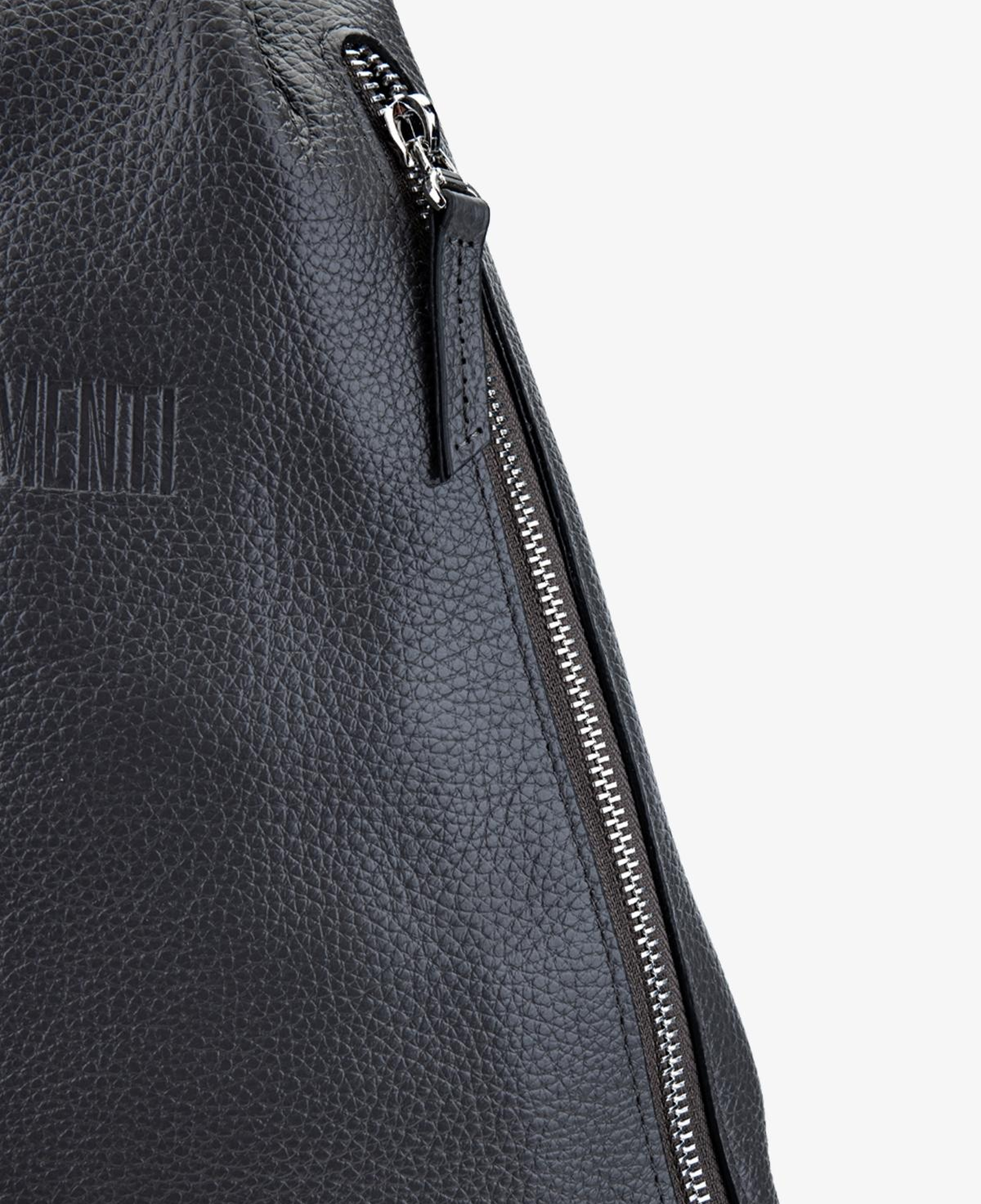 Valmenti Erkek Hakiki Deri Gri Body Bag Çanta