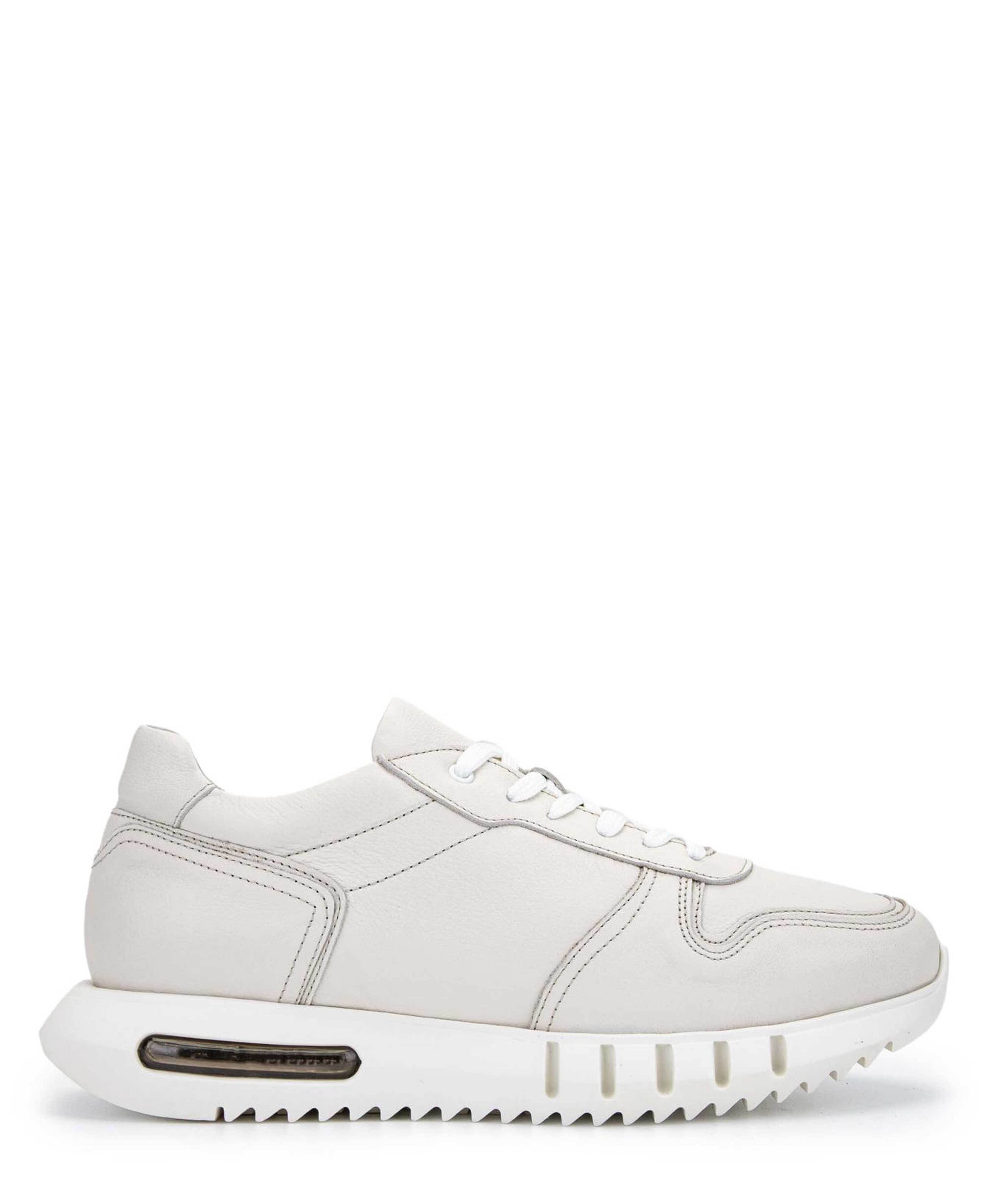 Tamer Tanca Erkek Hakiki Deri Kırık Beyaz Sneakers & Spor Ayakkabı