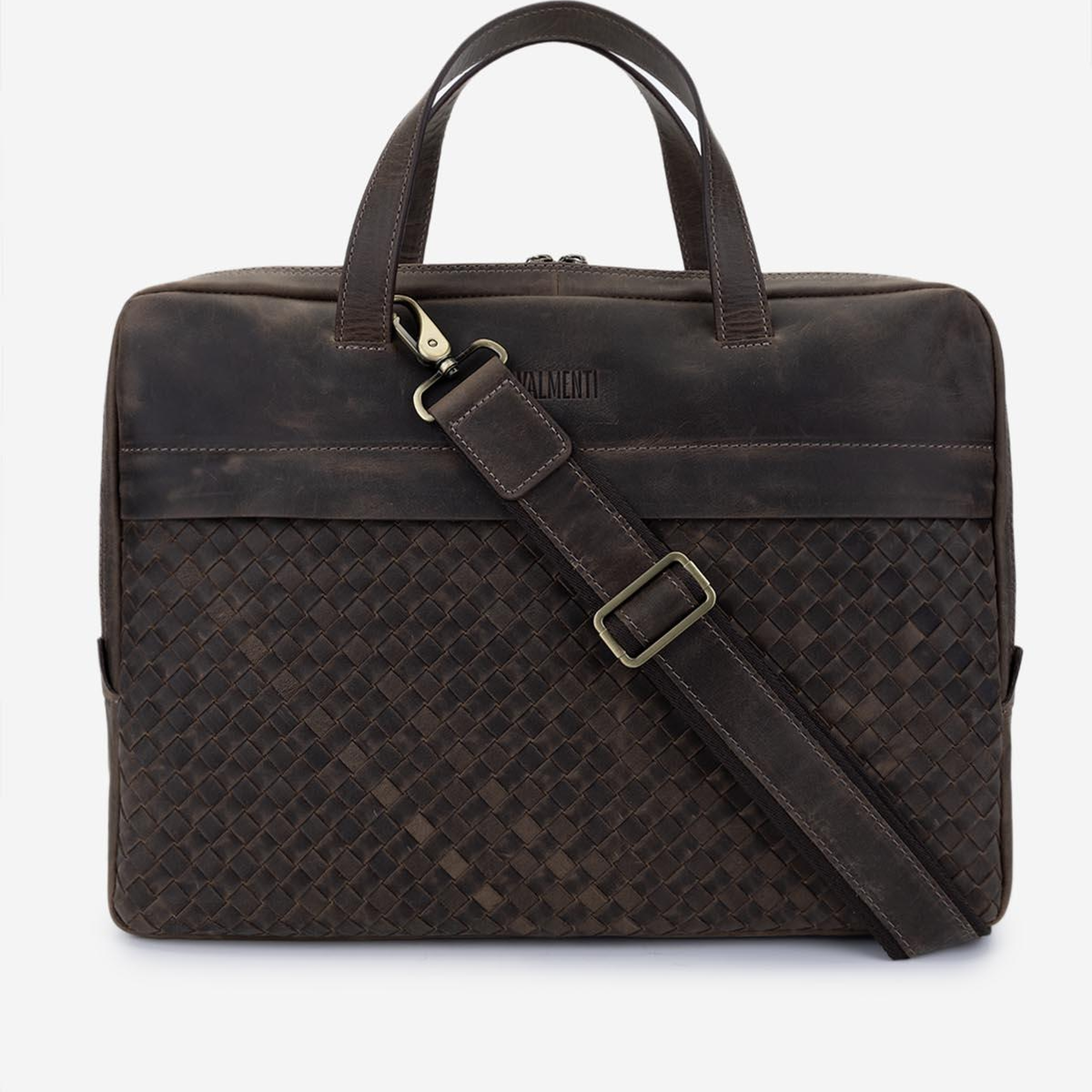 Valmenti Erkek Hakiki Deri Vizon Evrak Çantası