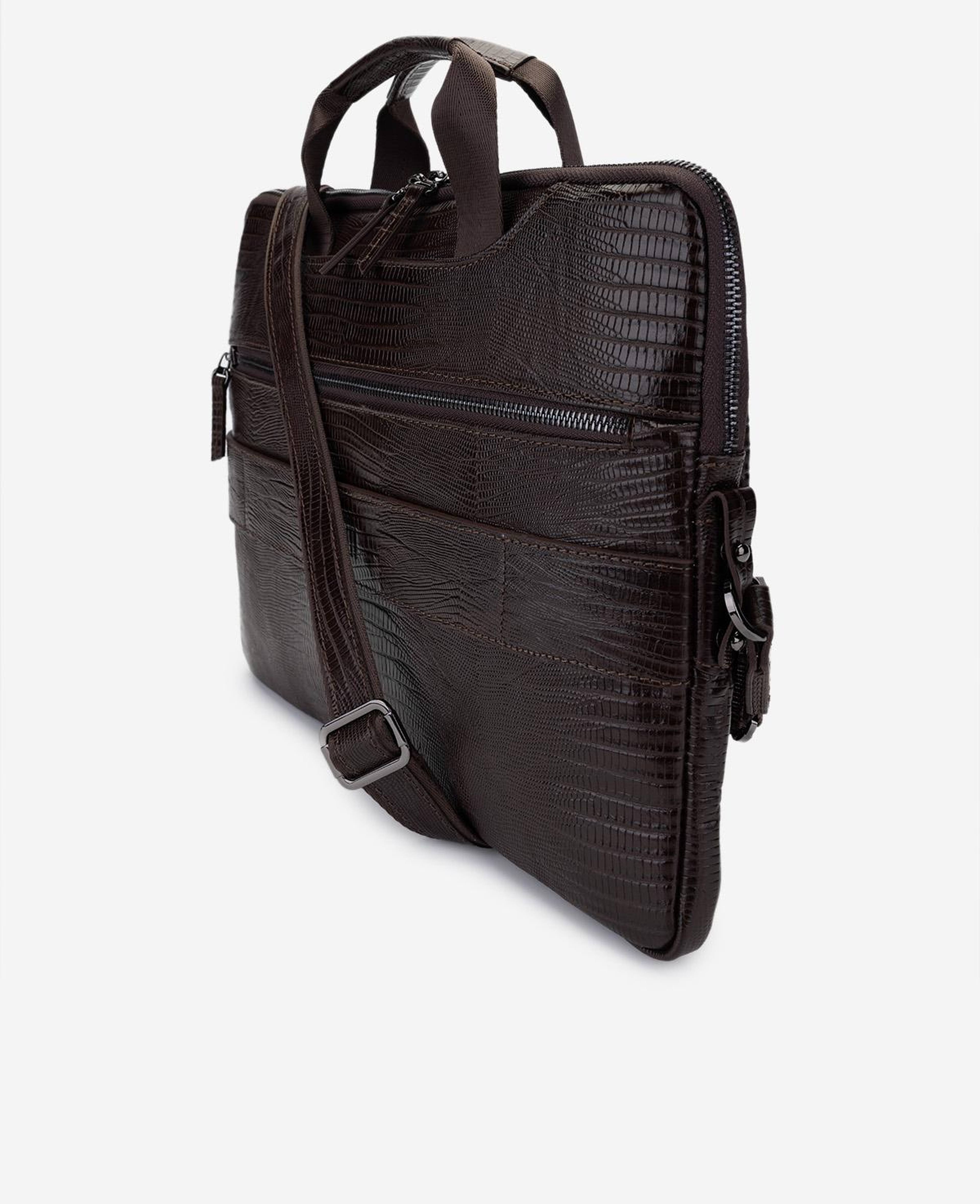 Valmenti Erkek Hakiki Deri Kahverengi Lazer Evrak Çantası