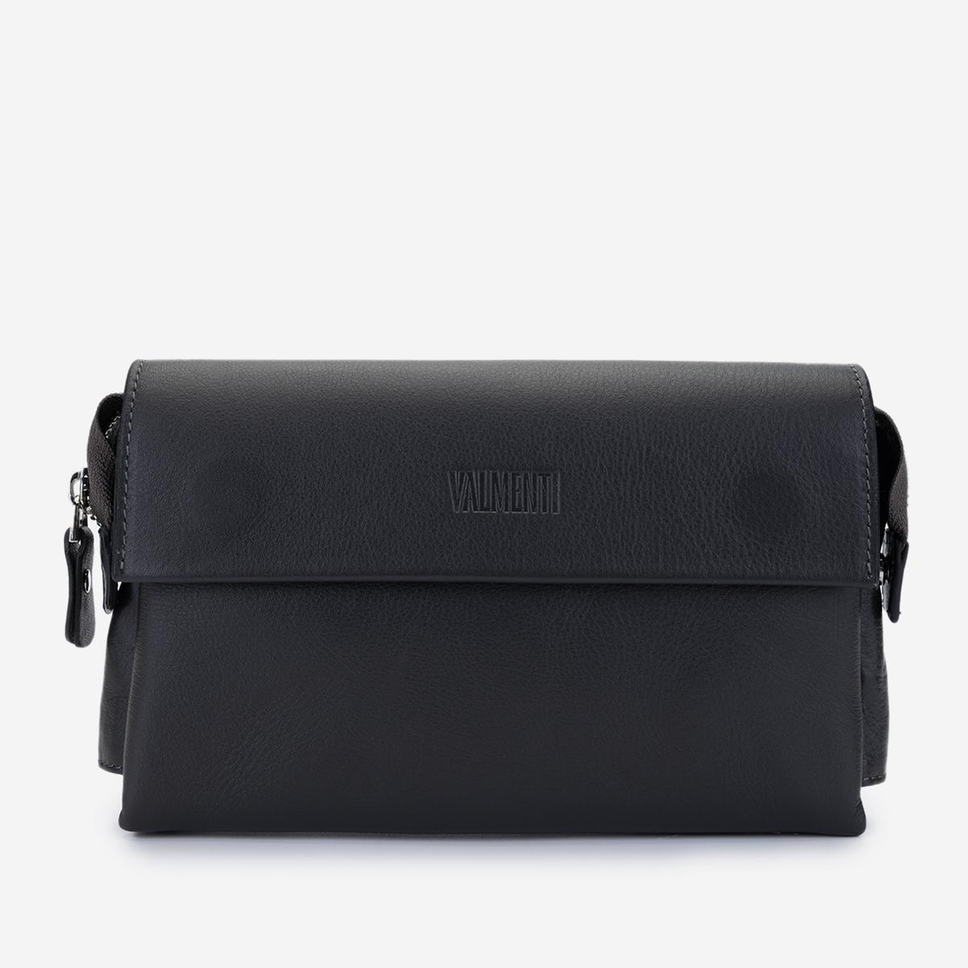 Valmenti Erkek Hakiki Deri Antrasit El Çantası