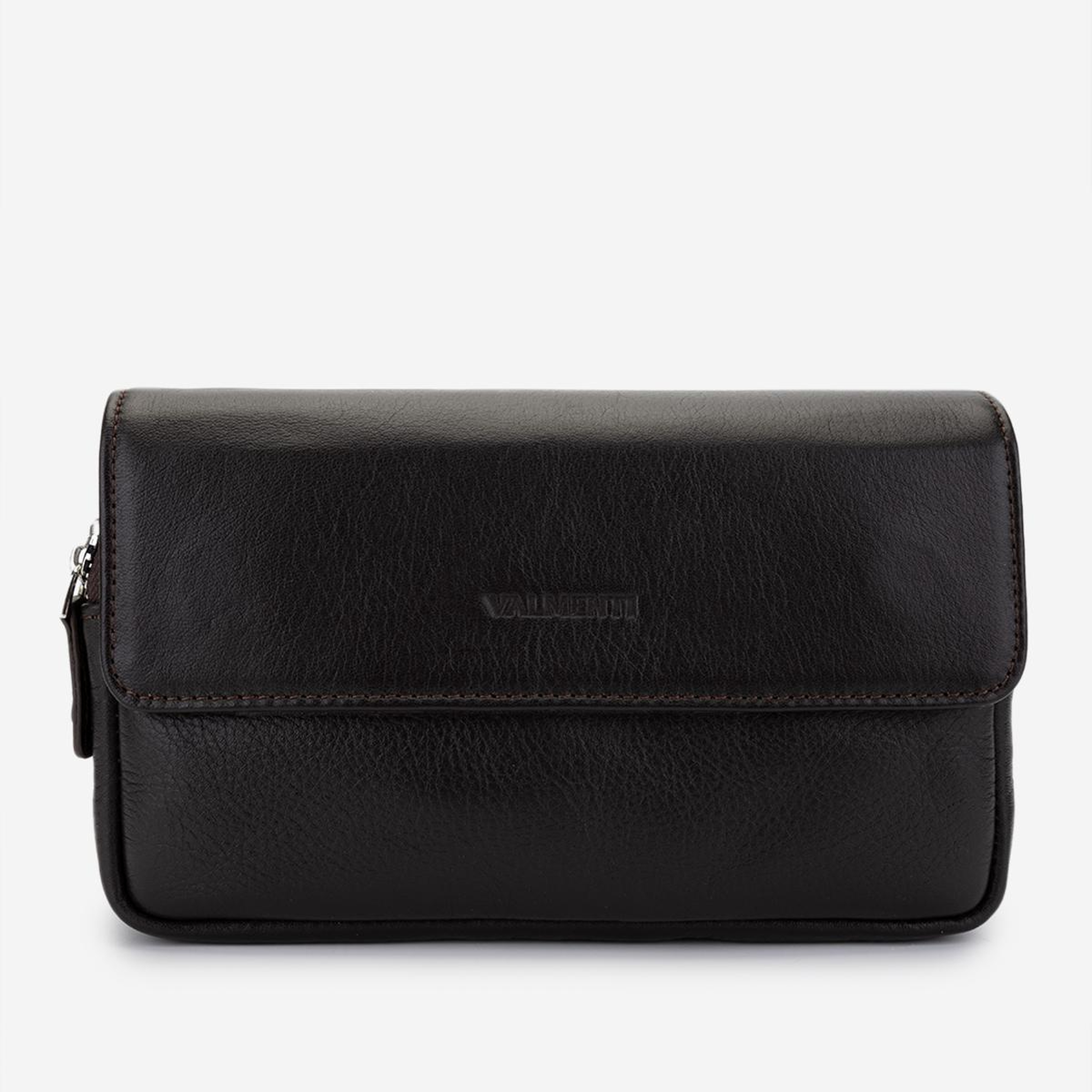 Valmenti Erkek Hakiki Deri Kahverengi El Çantası