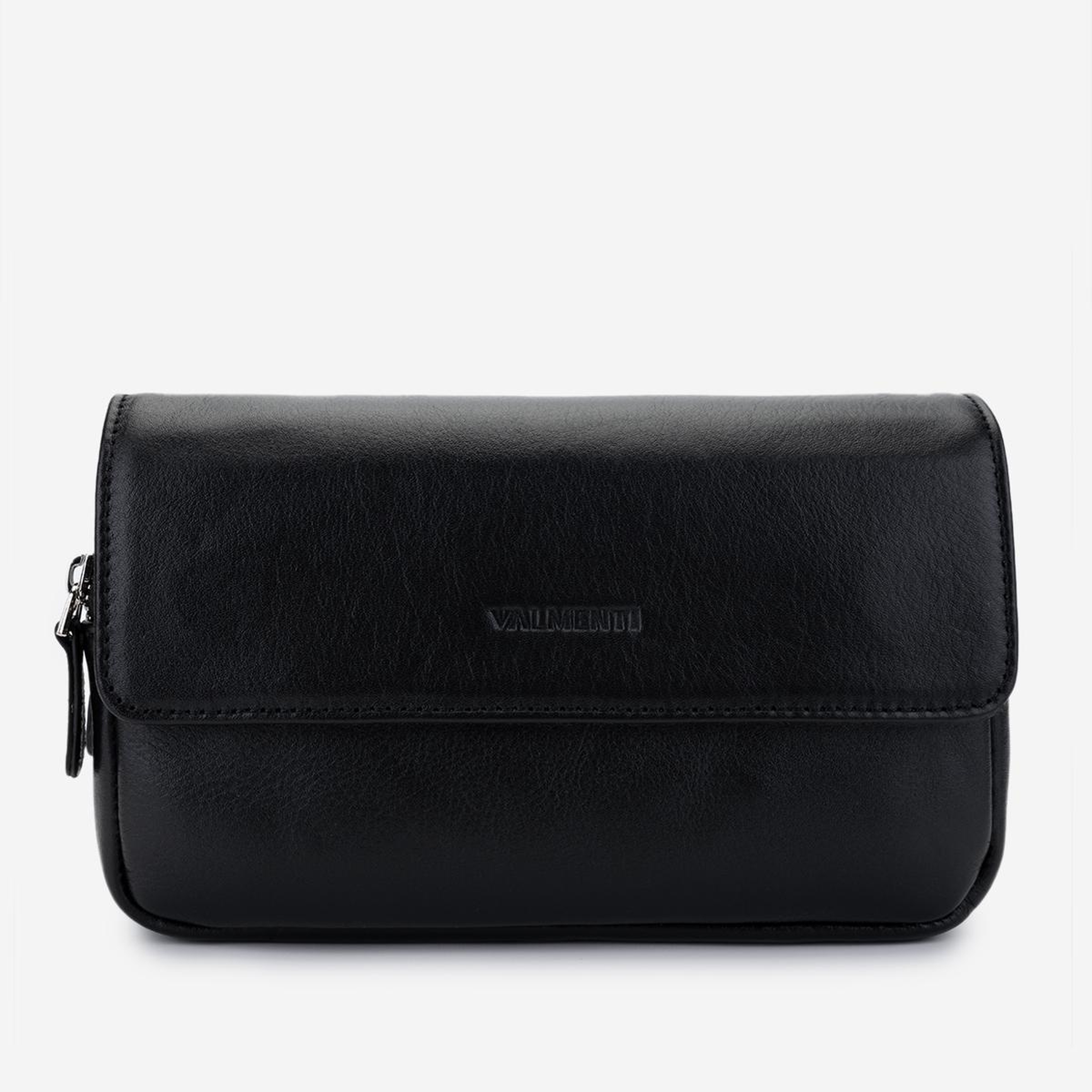 Valmenti Erkek Hakiki Deri Siyah El Çantası