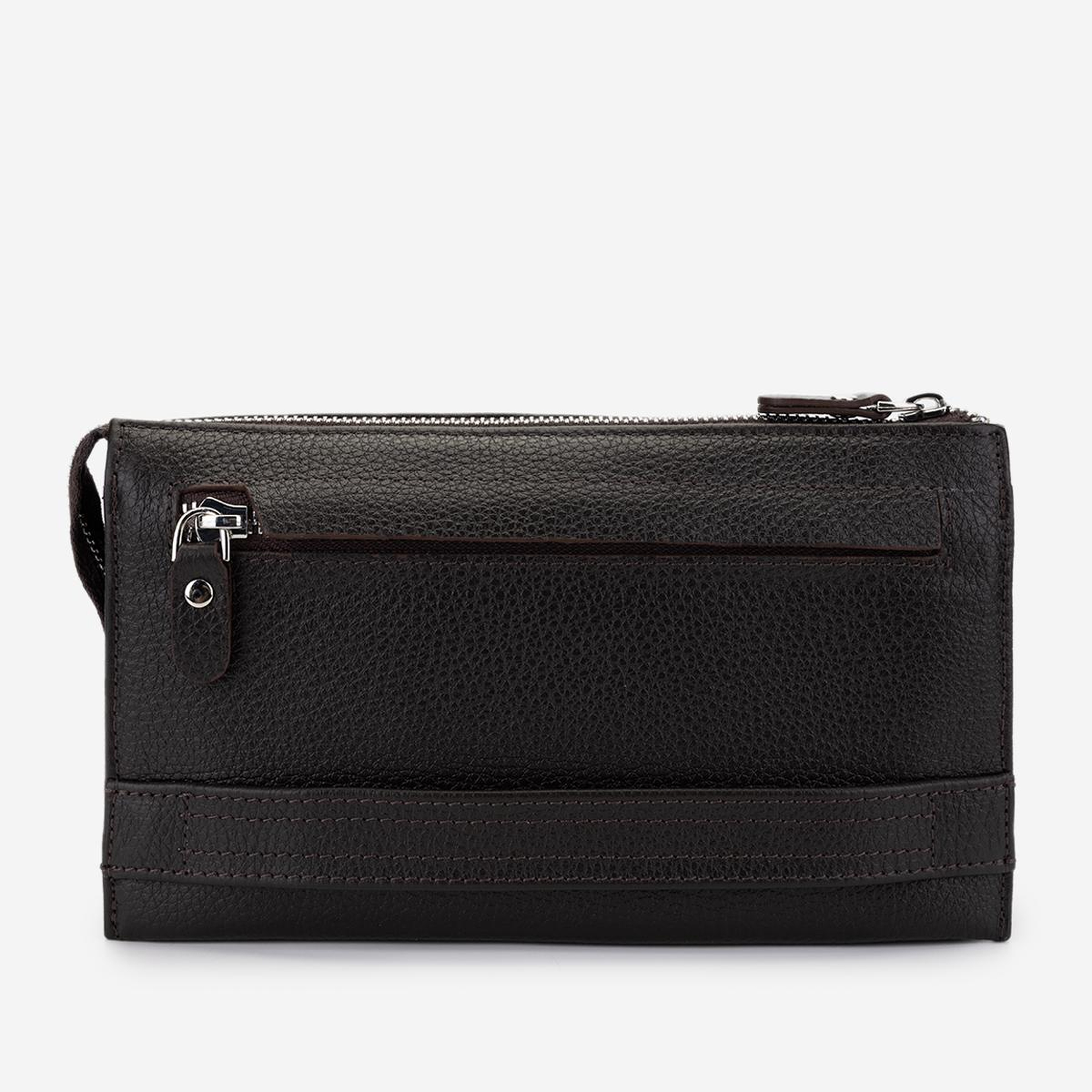 Valmenti Erkek Hakiki Deri Kahverengi El Çantası