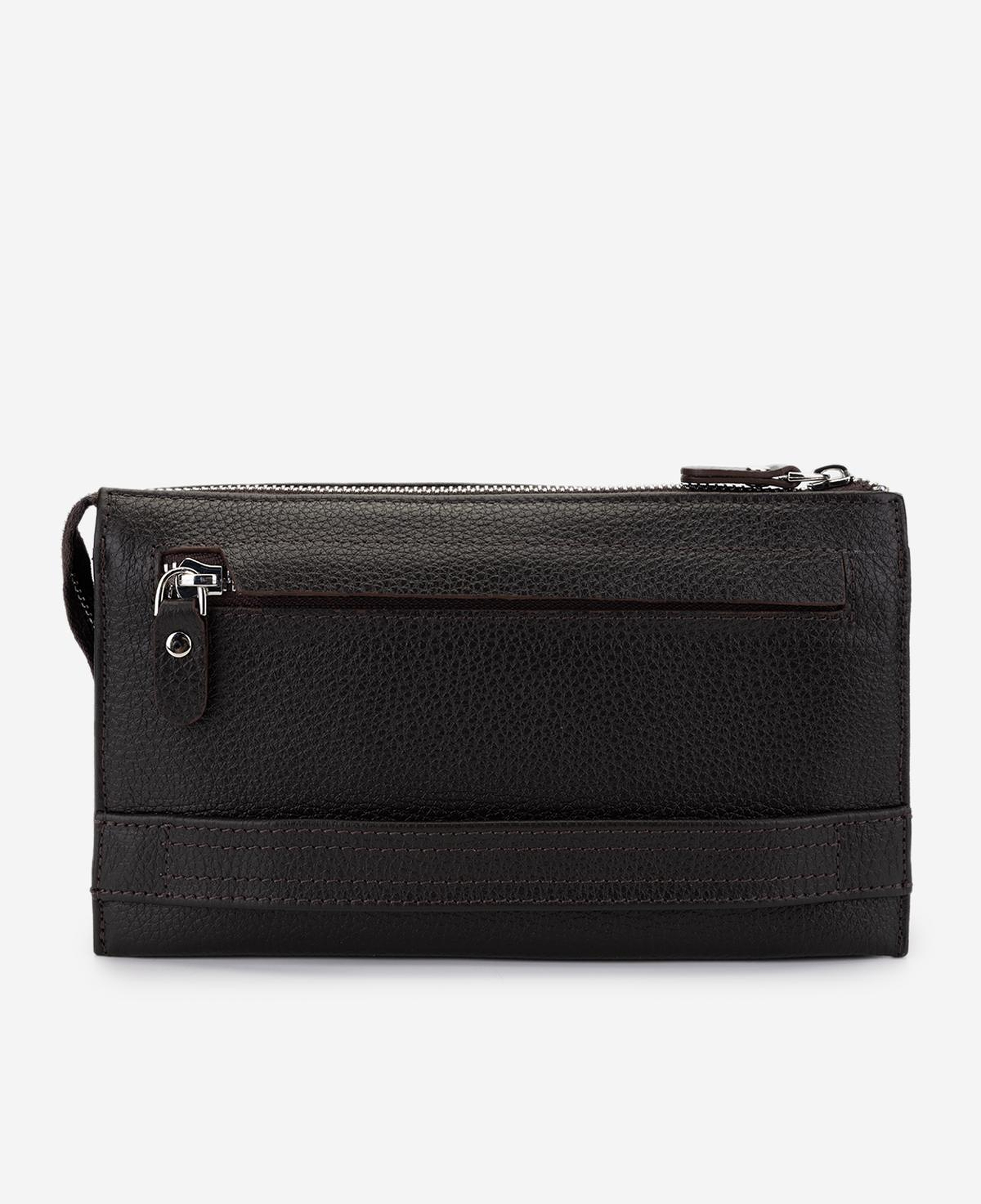 Valmenti Erkek Hakiki Deri Kahverengi El Çantası