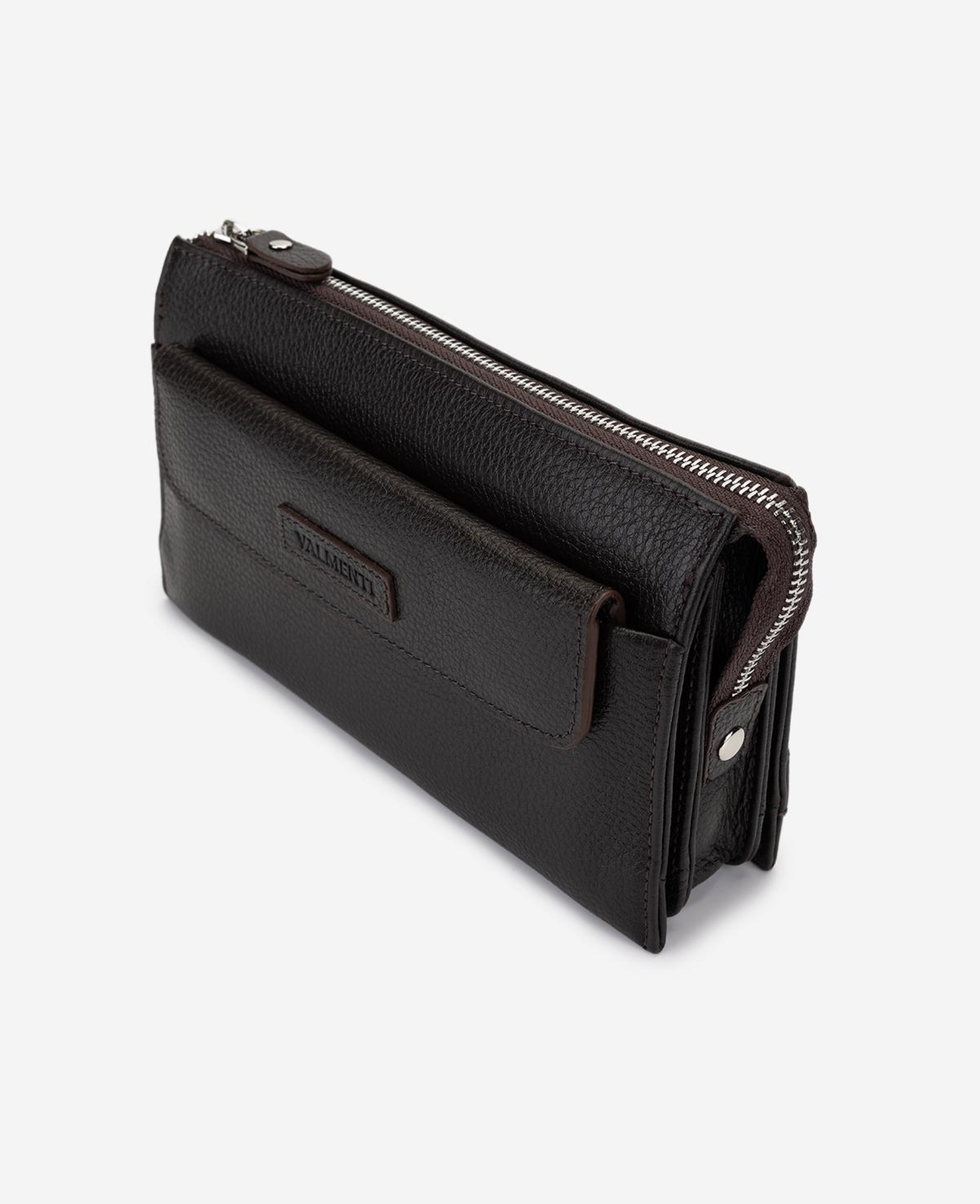 Valmenti Erkek Hakiki Deri Kahverengi El Çantası