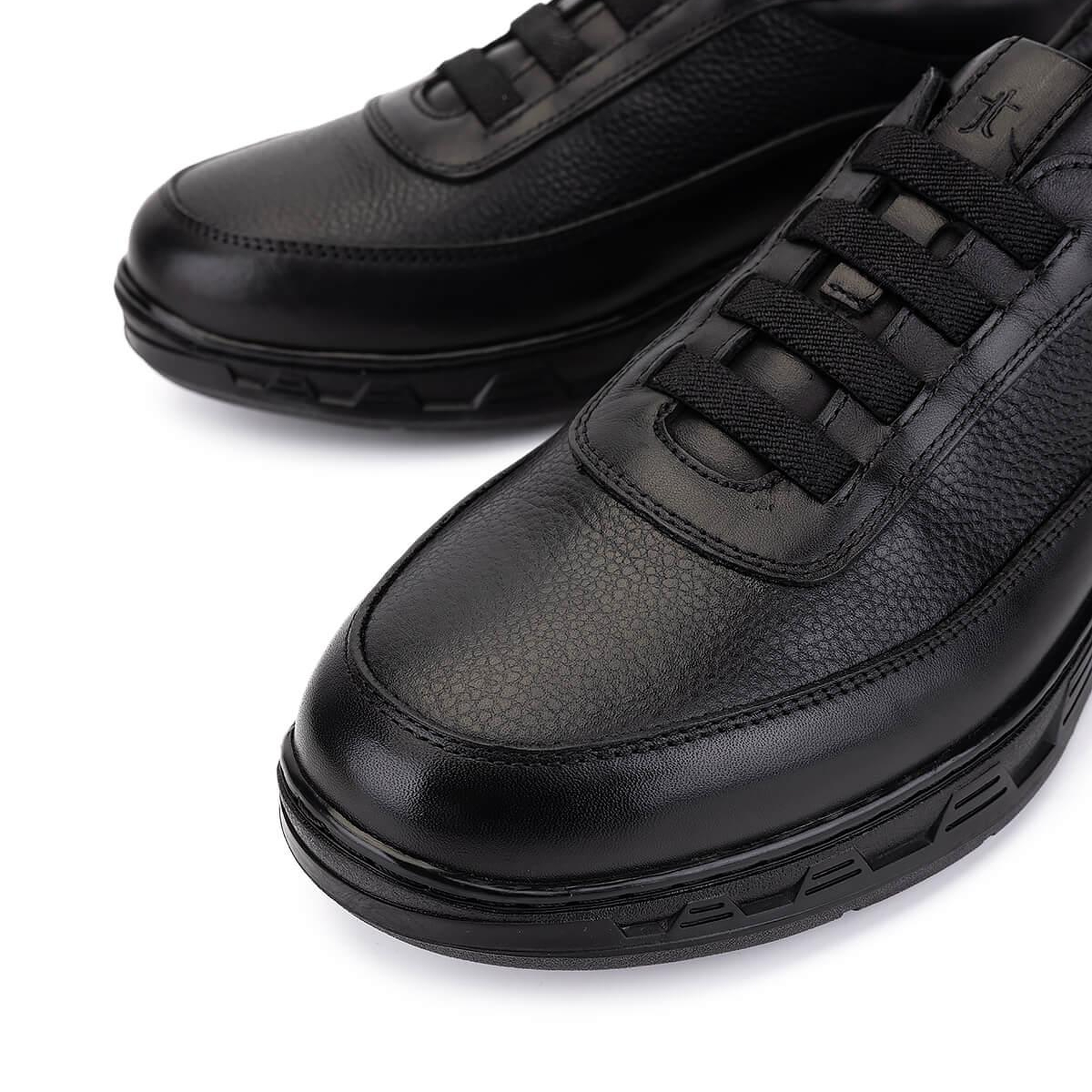 Tamer Tanca Erkek Hakiki Deri Siyah Sneakers & Spor Ayakkabı