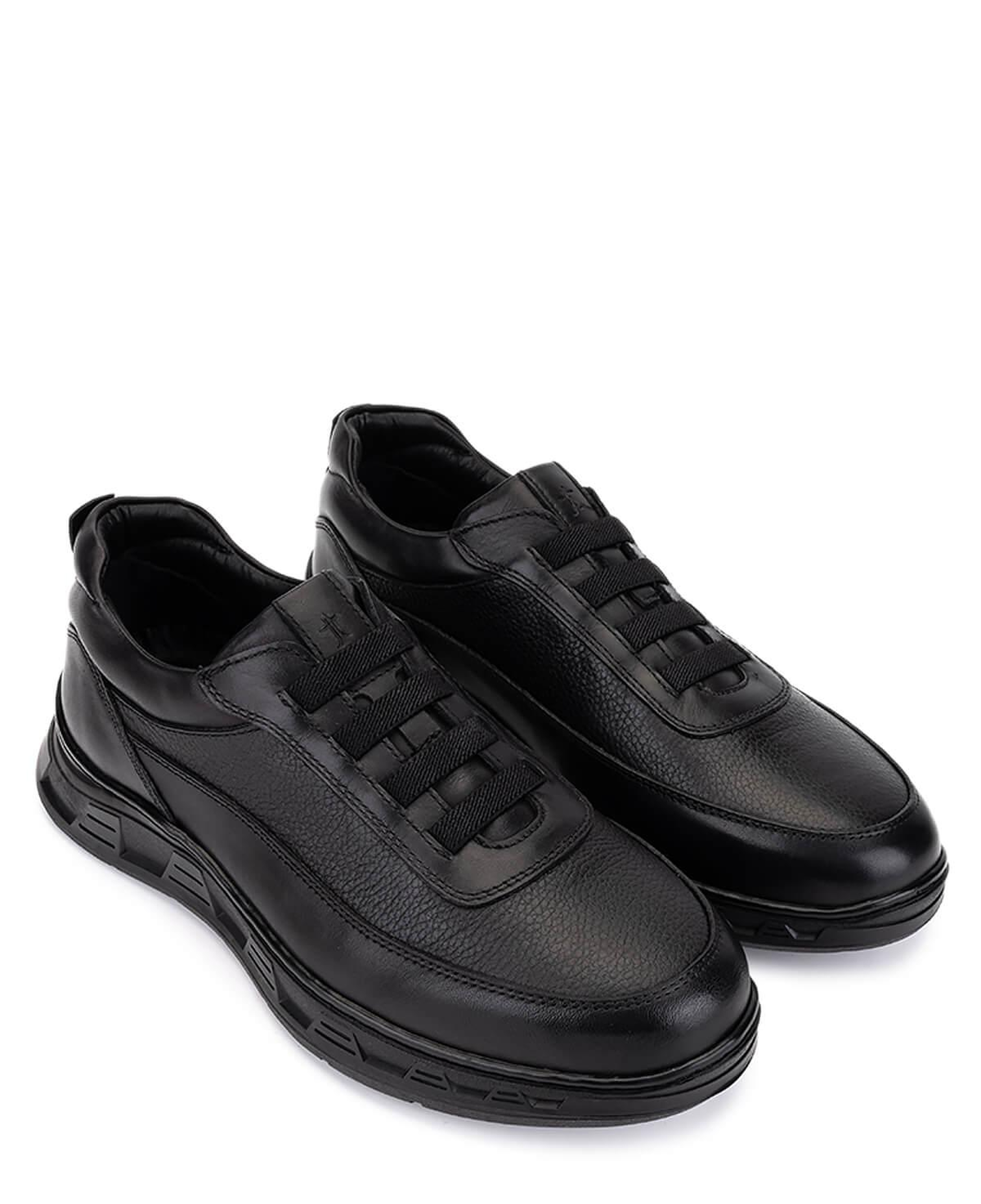 Tamer Tanca Erkek Hakiki Deri Siyah Sneakers & Spor Ayakkabı