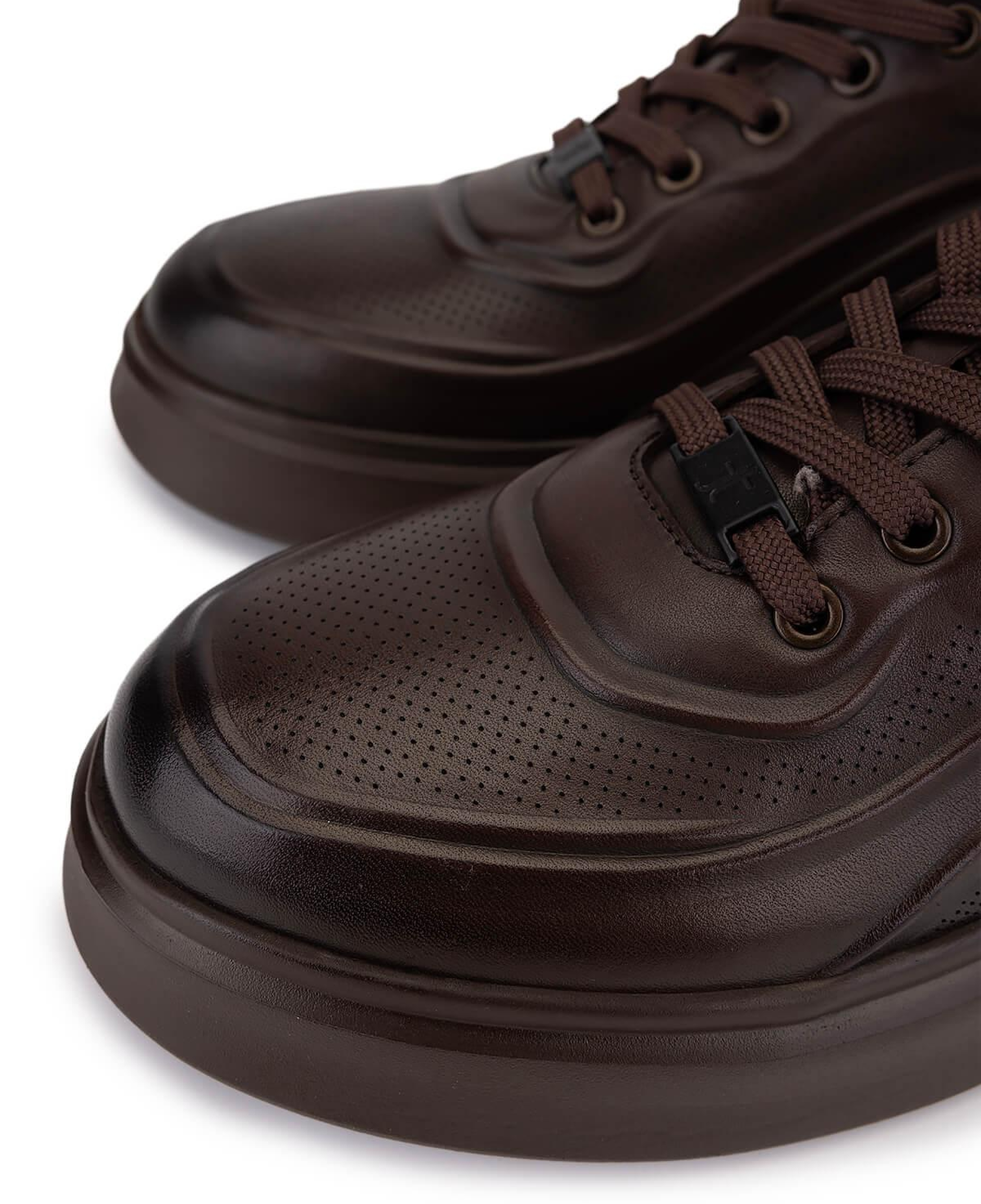 Tamer Tanca Erkek Hakiki Deri Kahverengi Sneakers & Spor Ayakkabı