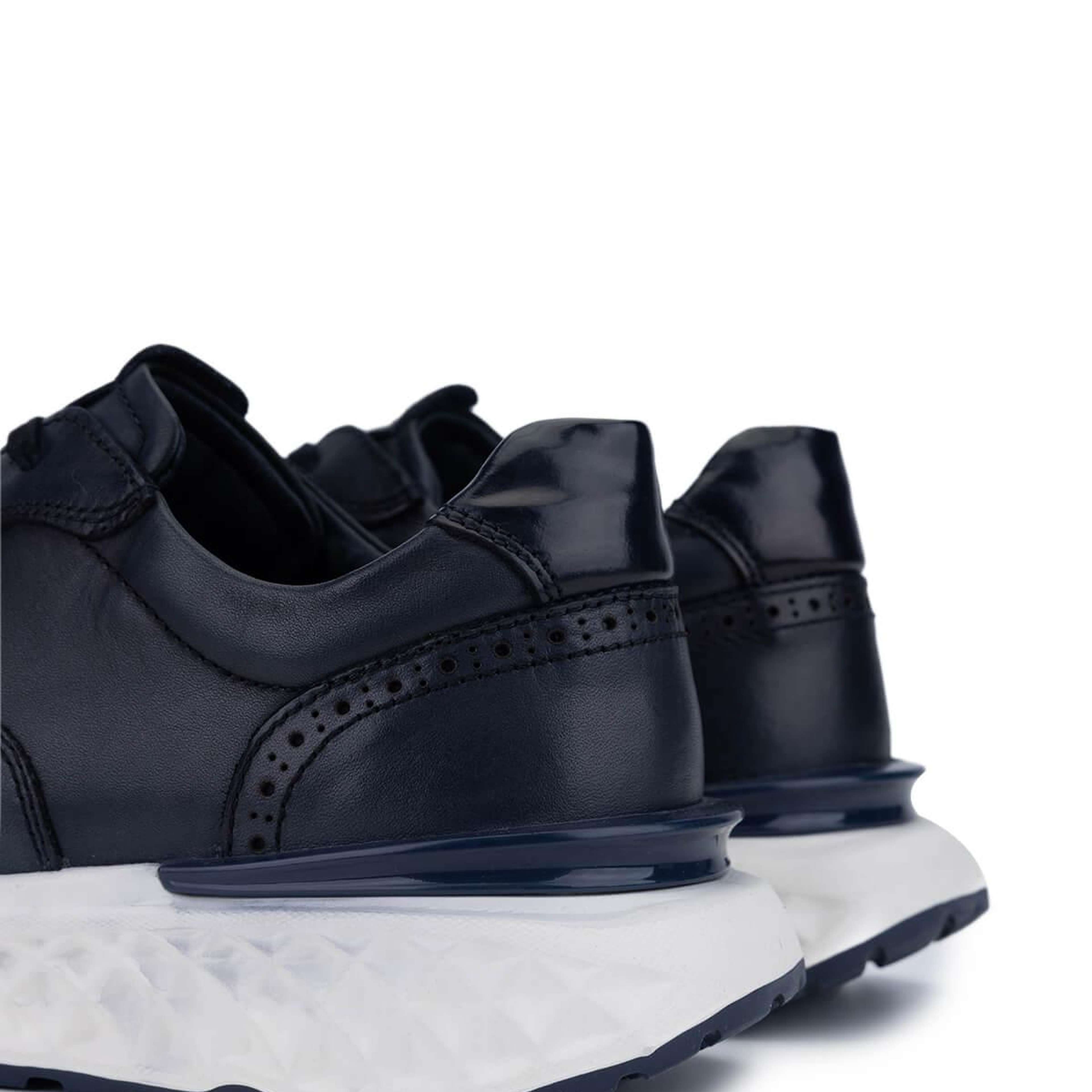 Tamer Tanca Erkek Hakiki Deri Lacivert Sneakers & Spor Ayakkabı