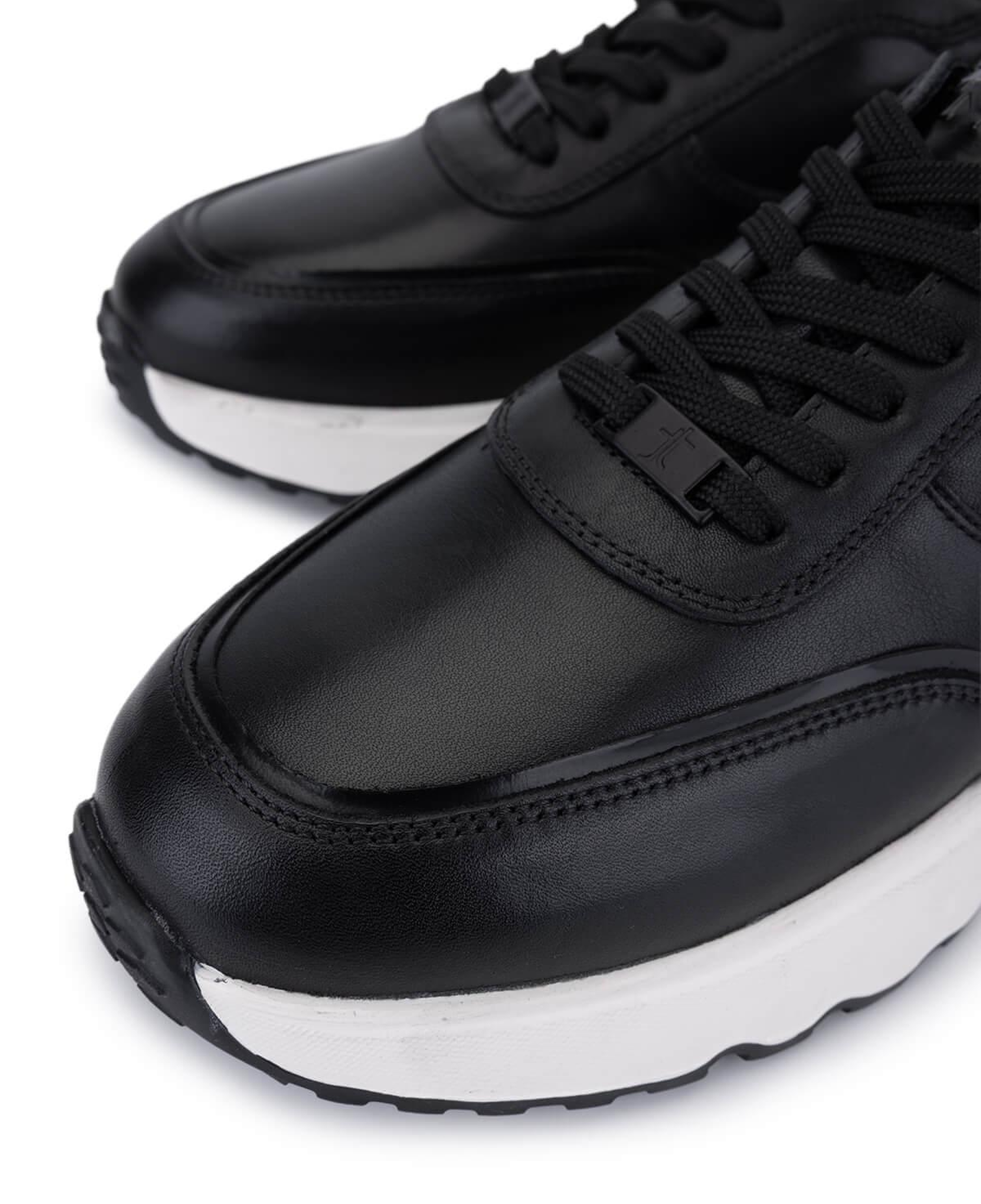 Tamer Tanca Erkek Hakiki Deri Siyah Sneakers & Spor Ayakkabı