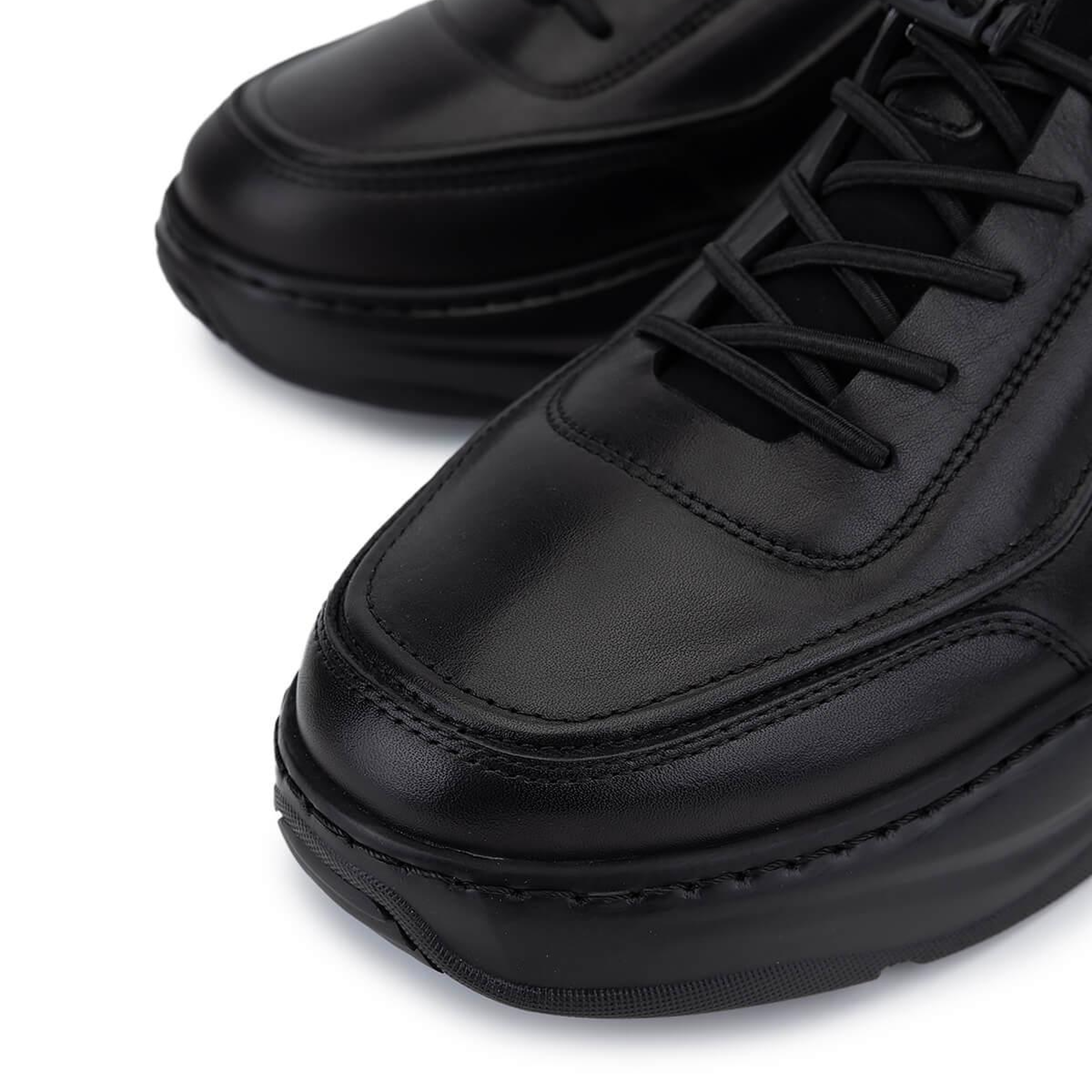 Tamer Tanca Erkek Hakiki Deri Siyah Sneakers & Spor Ayakkabı